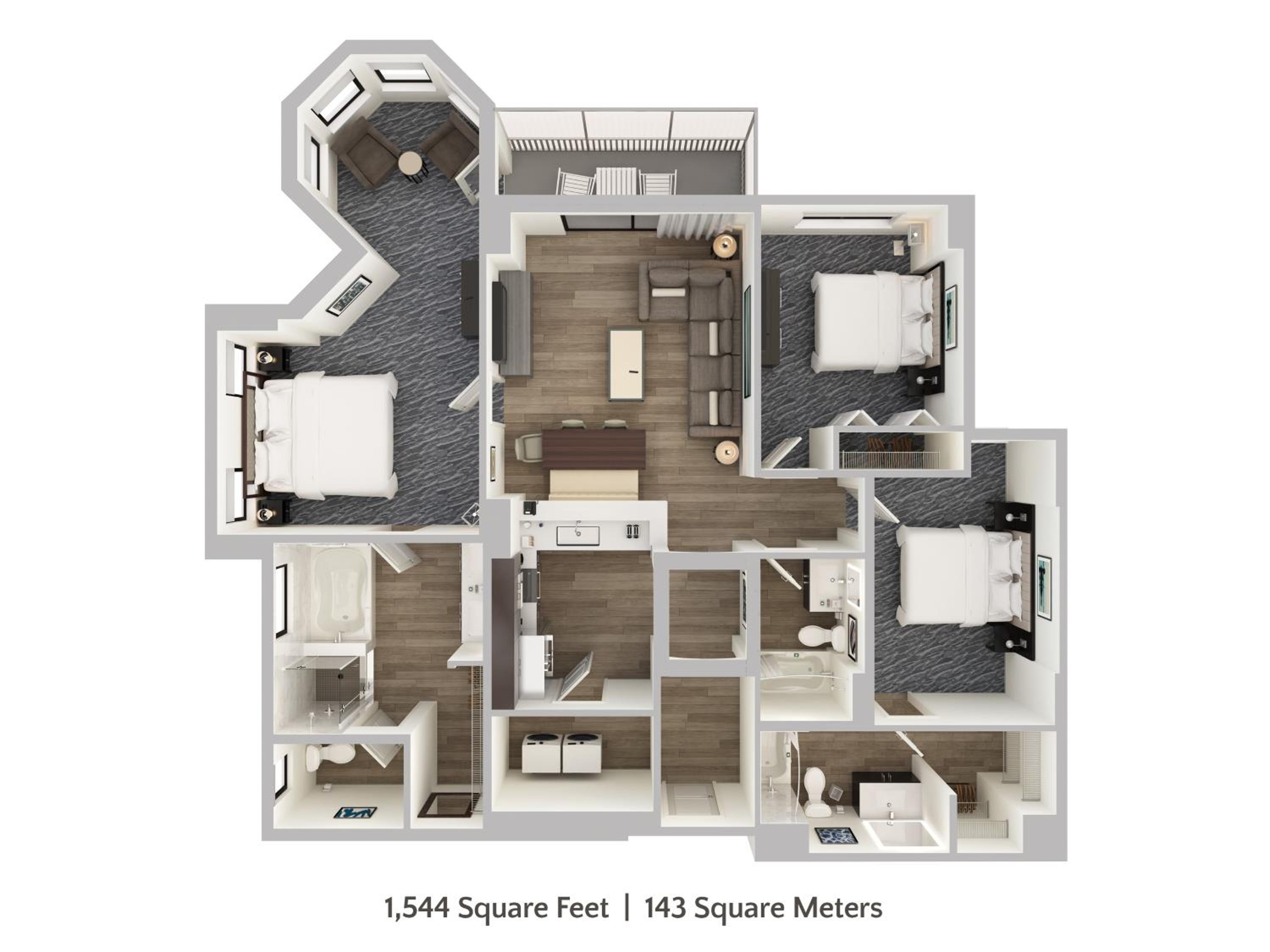 Three-Bedroom Three Bath Condo (Free Water Park Access) photo 2