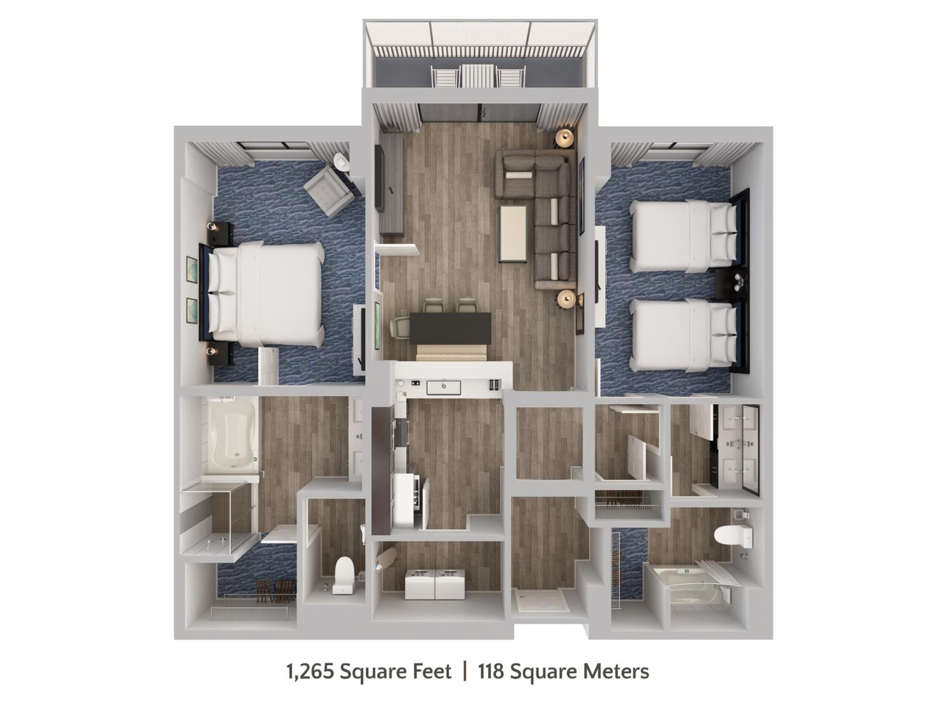 Two Bedroom Family Condo Resort View (Free Water Park Access) photo 3