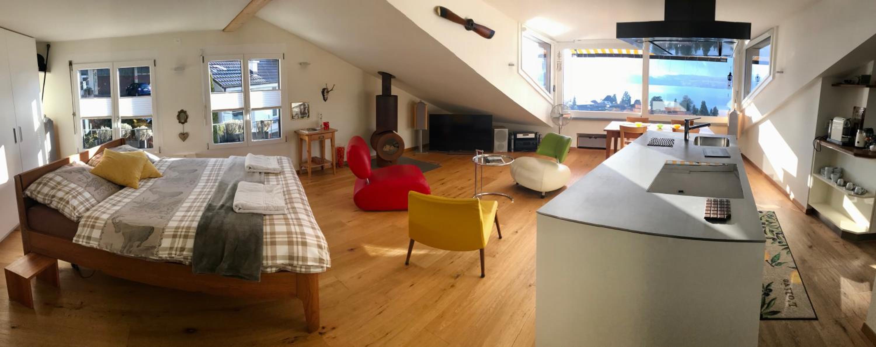 Loft with Lake View  