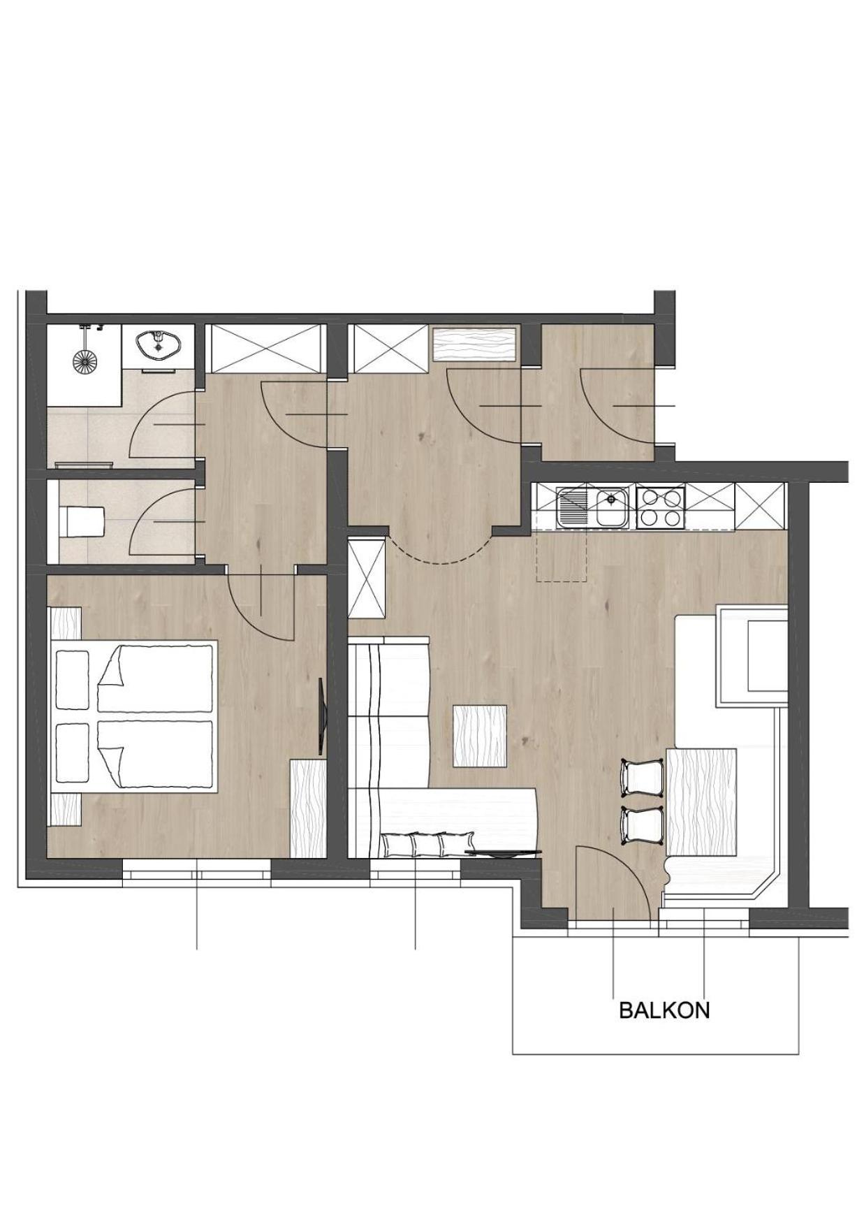 One-Bedroom Apartment photo 3