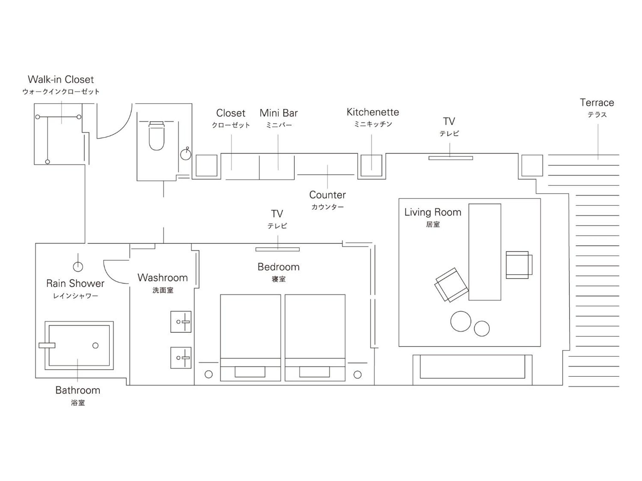 Terrace Suite Twin Room - Photo 2