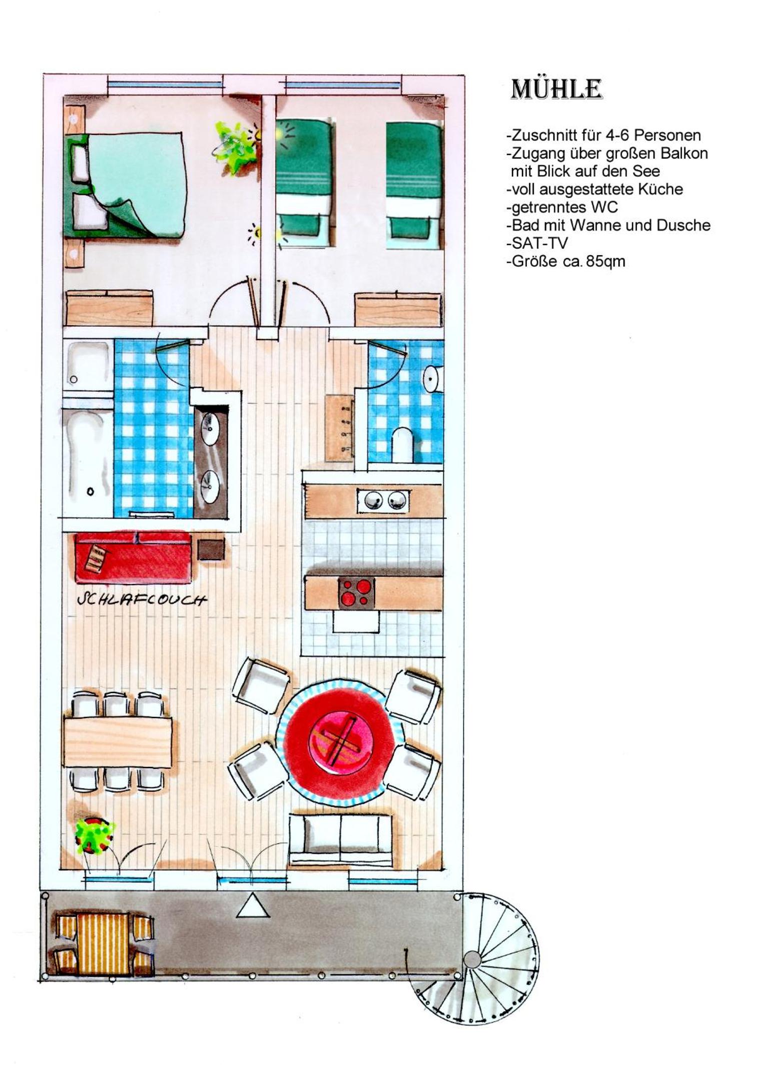 Apartment with Balcony photo 3