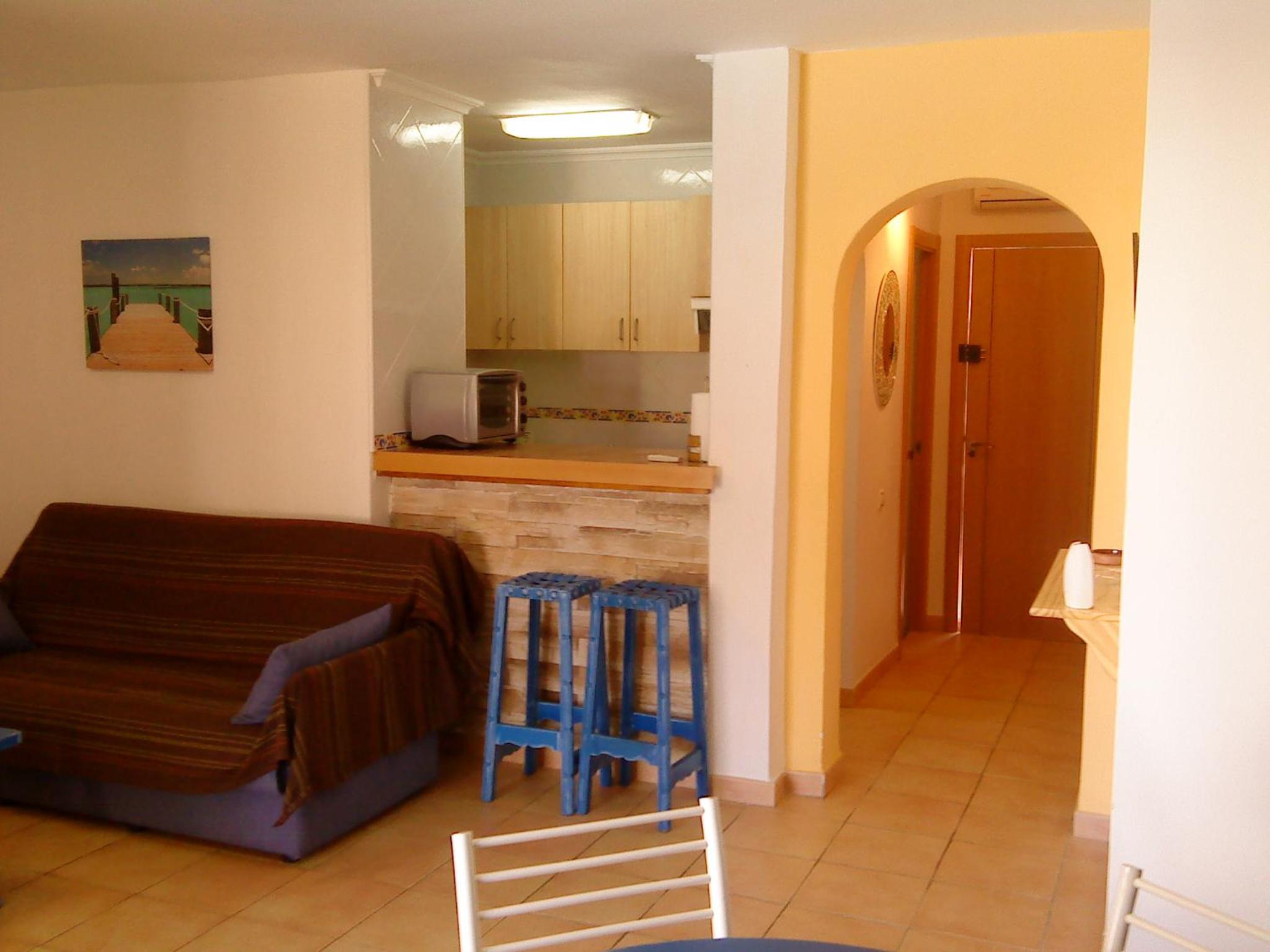 Apartamento con vista a la piscina