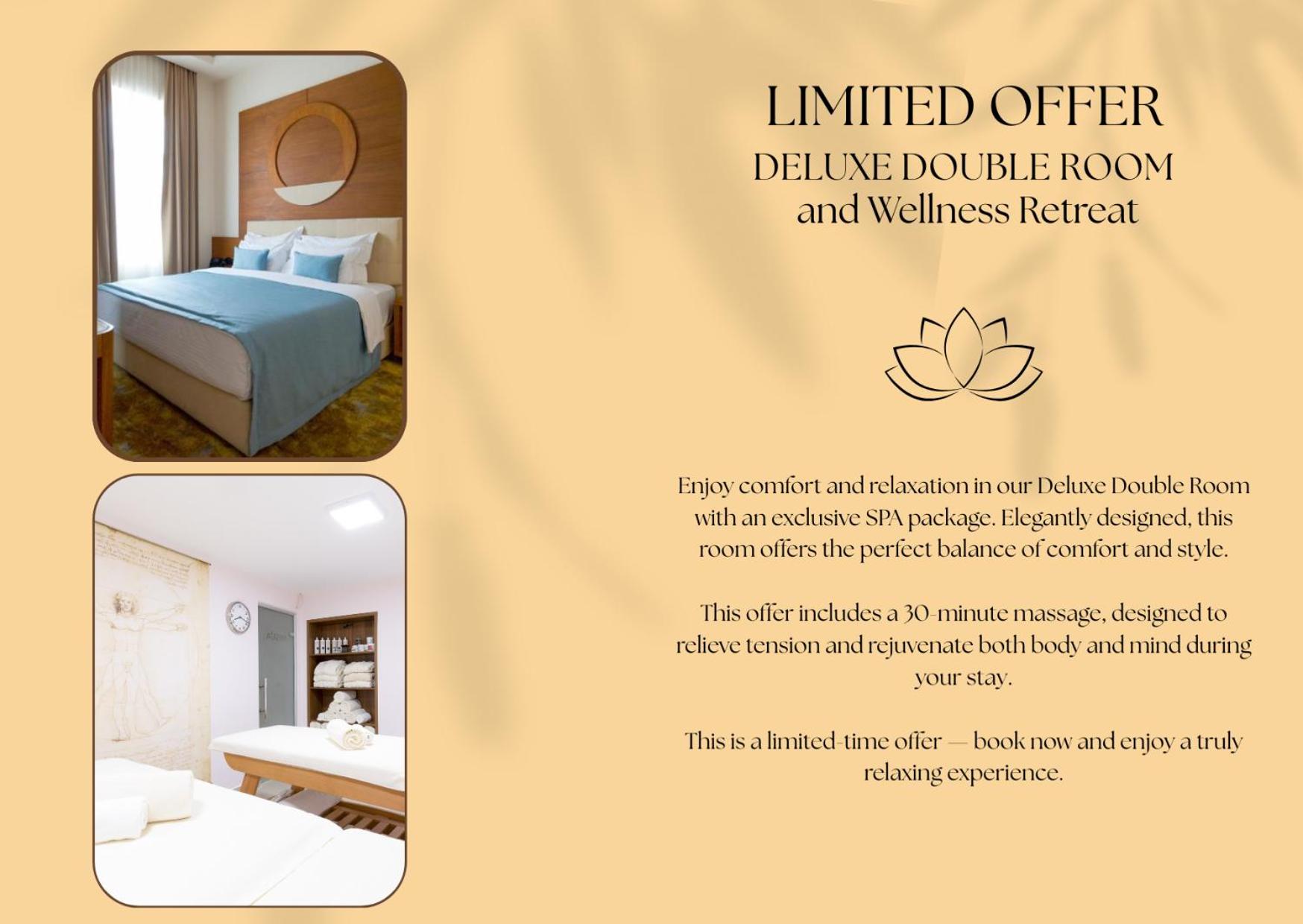 Limited Offer – Deluxe Double Room with Wellness Retreat