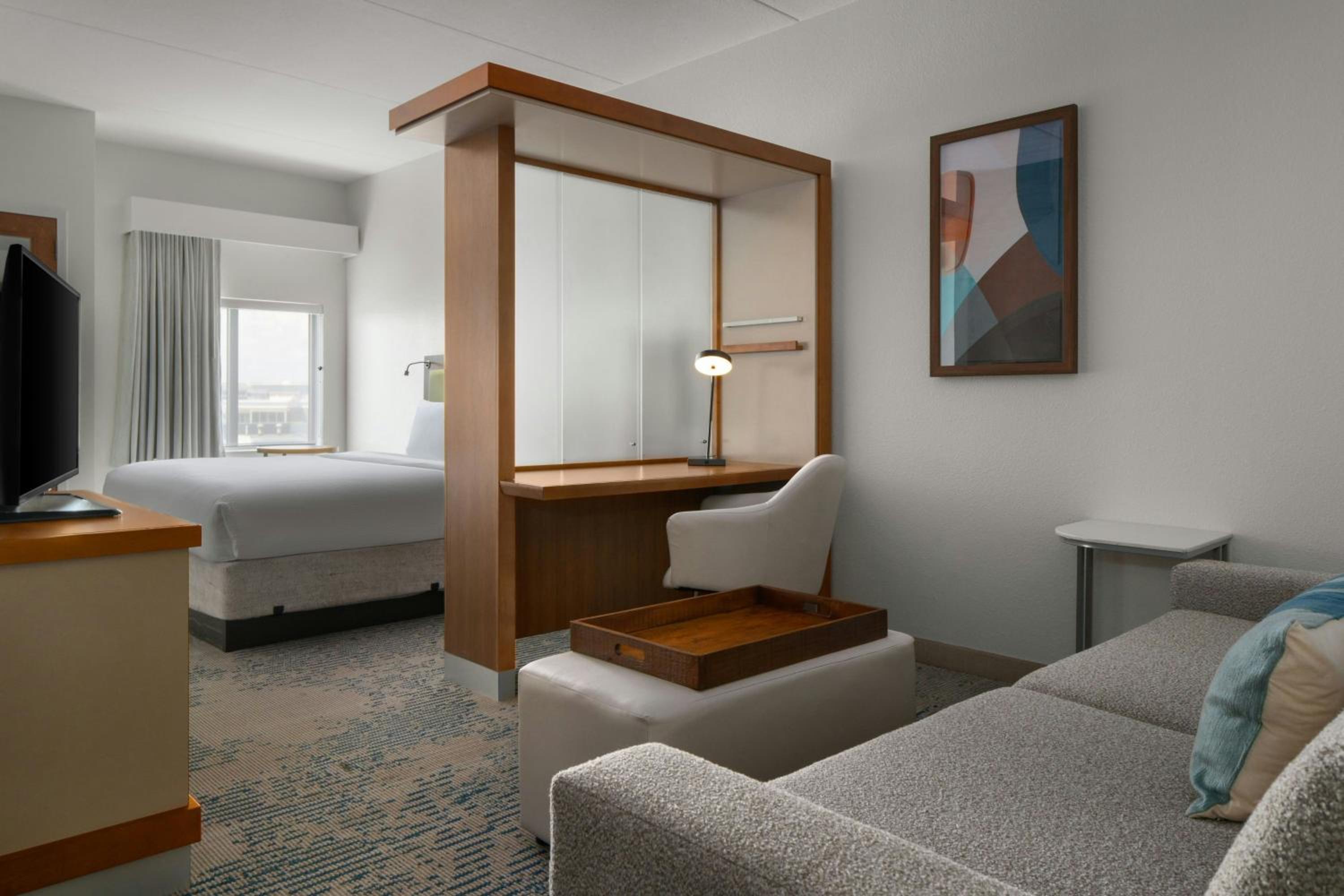 King Suite with Roll-In Shower and Trundle Sofa - Mobility Access