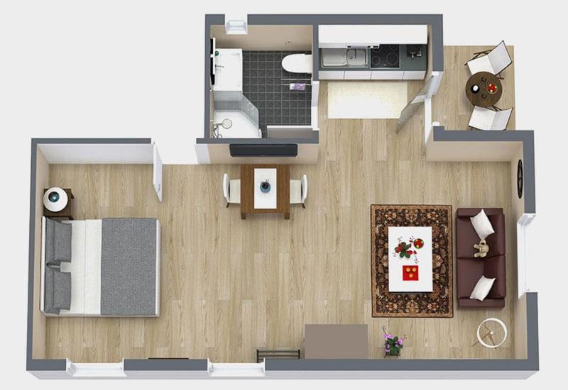 Apartment with Terrace photo 2