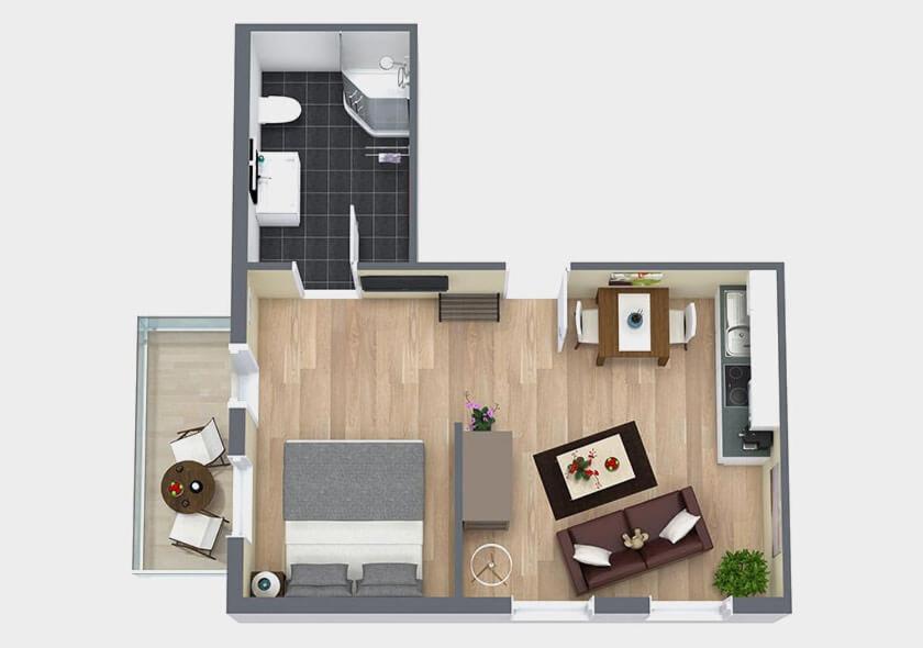 Apartment with Terrace photo 3