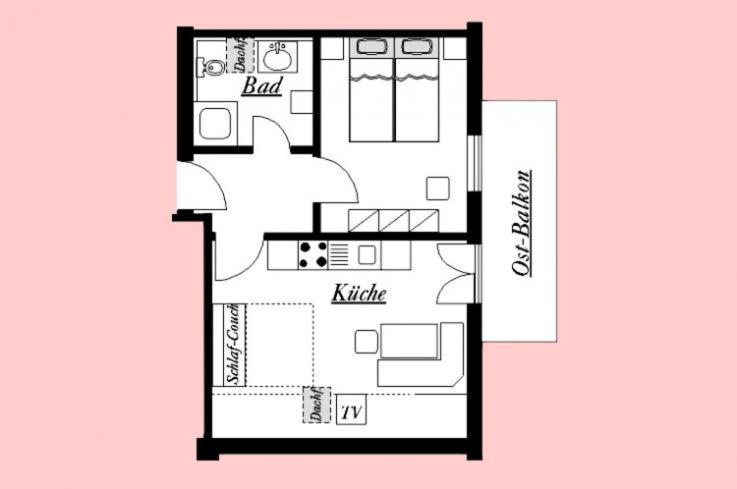 One-Bedroom Apartment photo 2