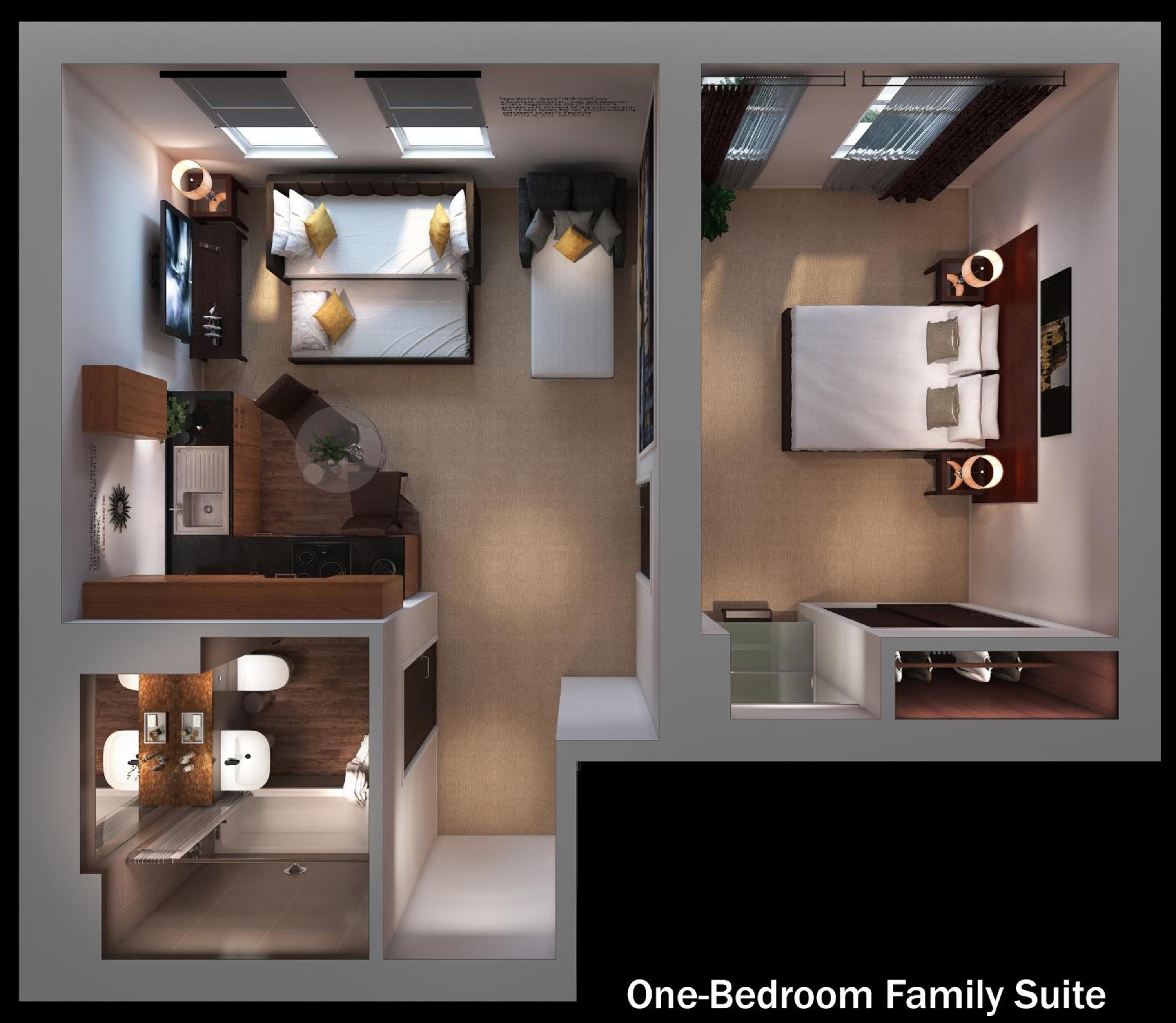 One-Bedroom Family Apartment