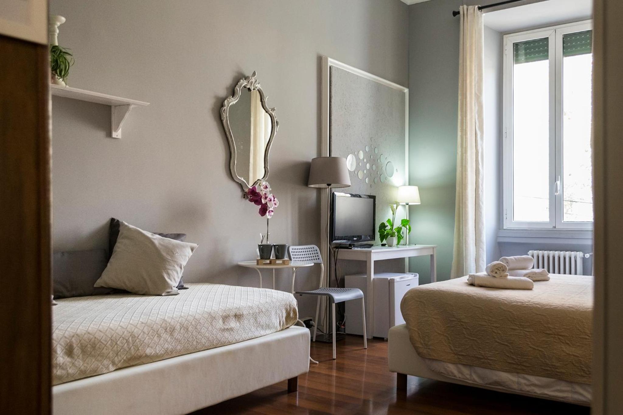 Double or Twin Room with Private External Bathroom photo 2