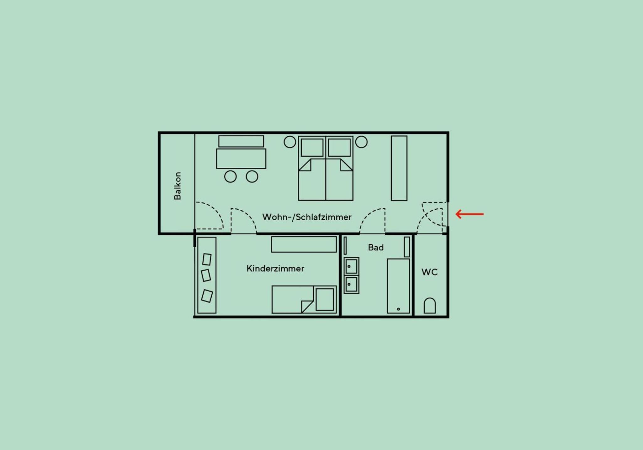 Two-Bedroom Suite (2 Adults + 2 Children)  photo 3