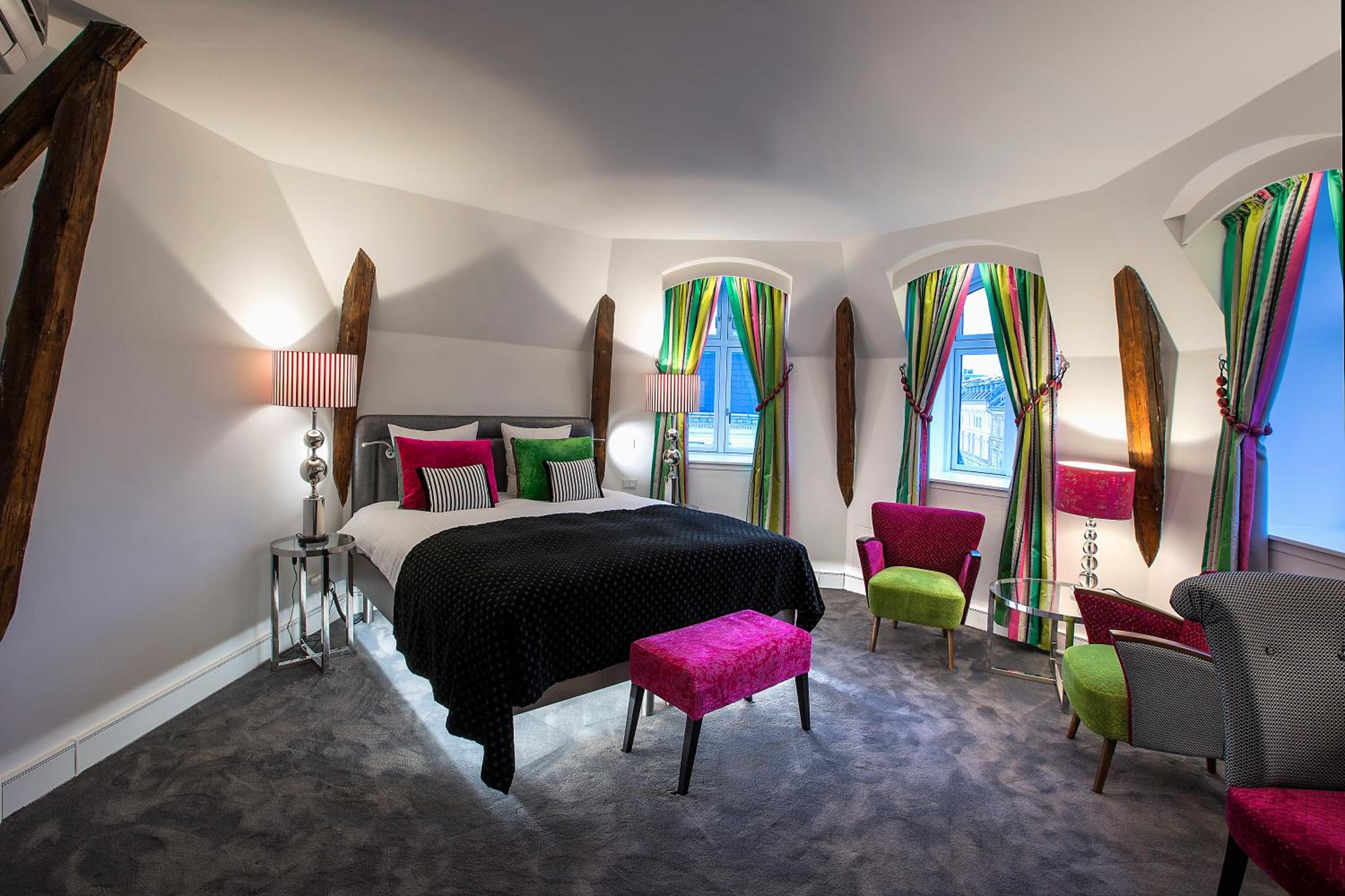 Relax in stylish comfort and vibrant colors.