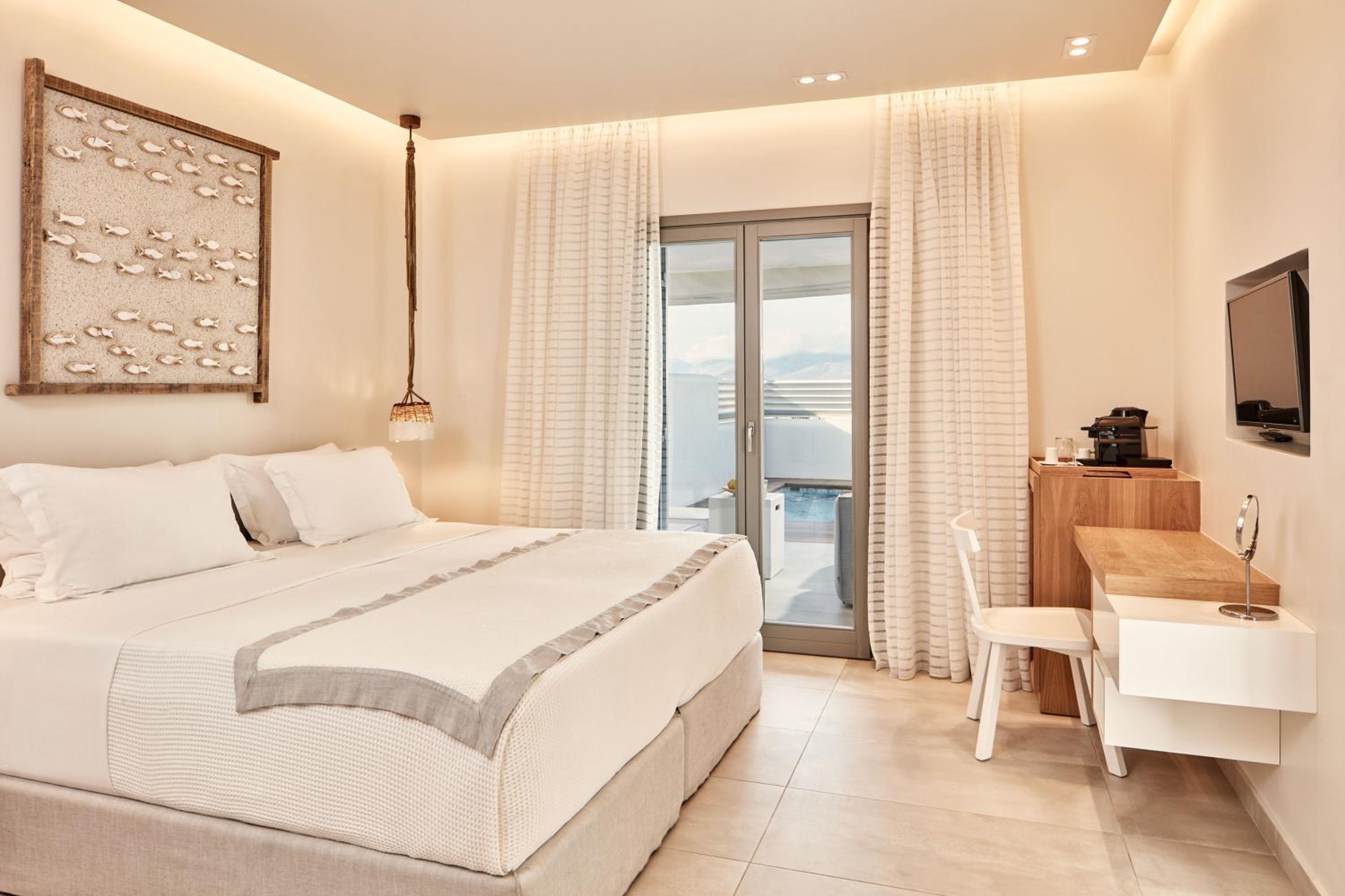 Family Connecting Room with private heated pool