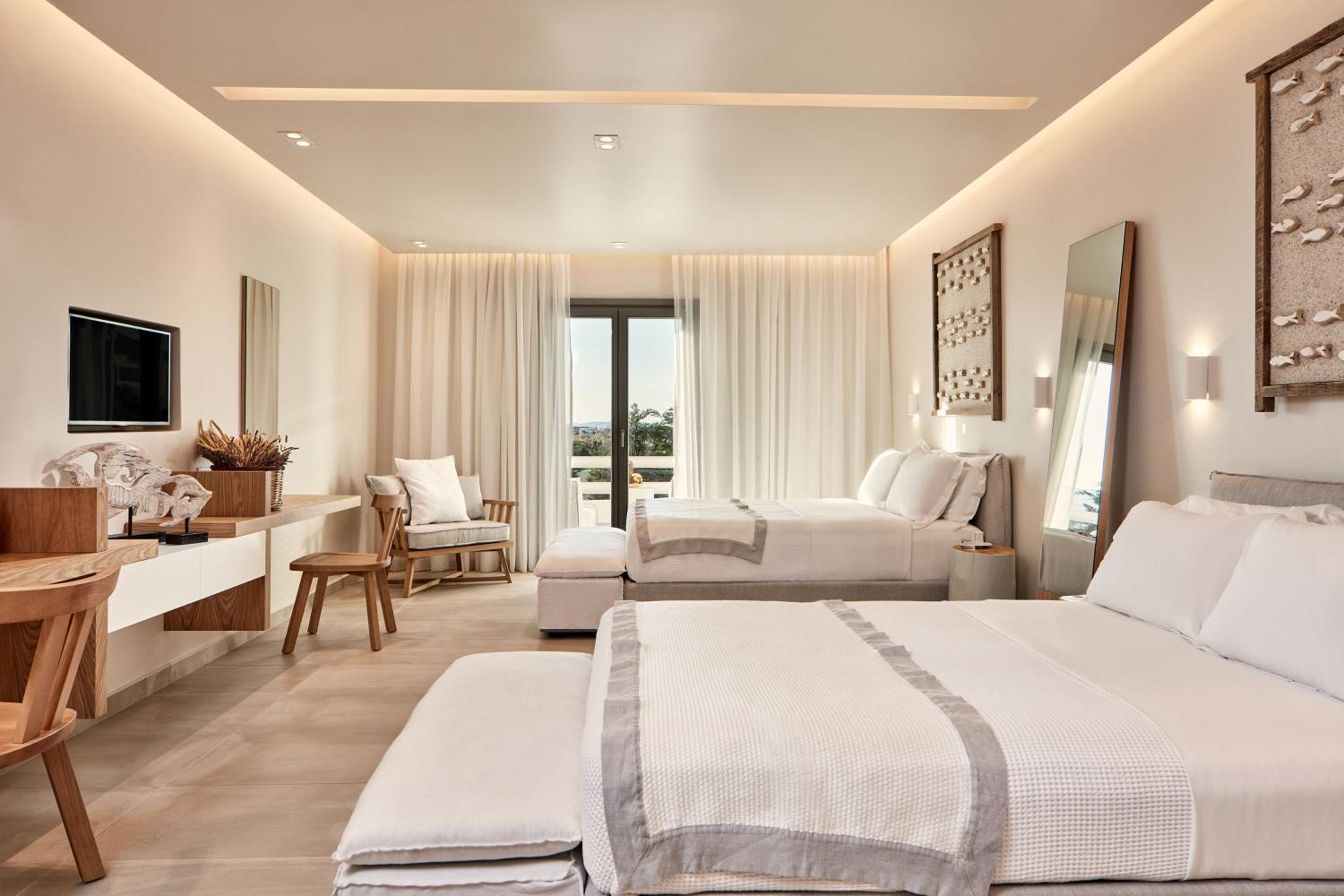  Family Connecting Partial Sea View Suite with 2 Private Hot Tubs and Private Garden 80sq.m