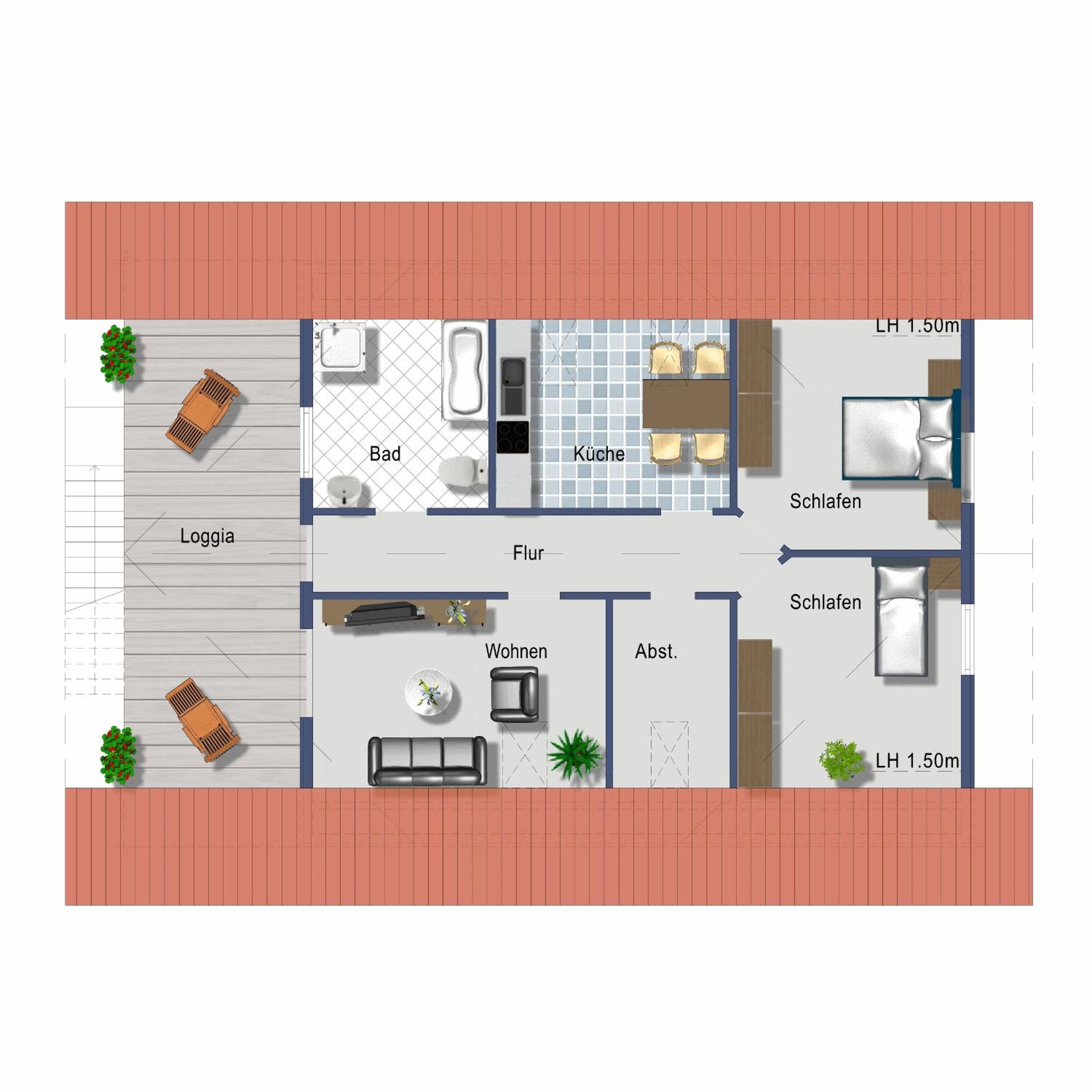 Two-Bedroom Apartment with Balcony - Photo 85