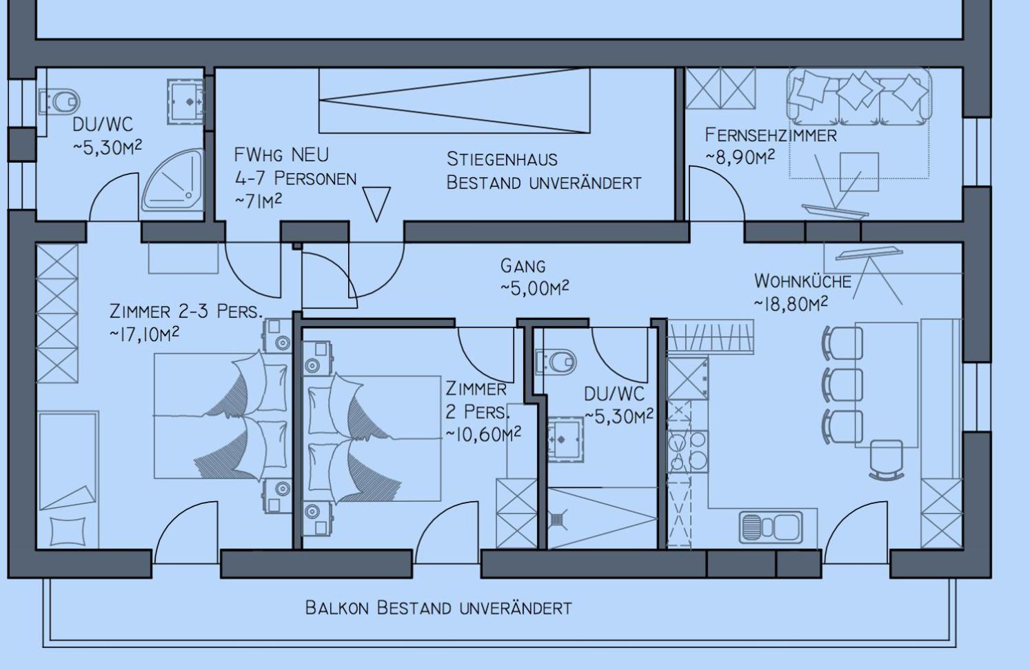 Three-Bedroom Apartment photo 2