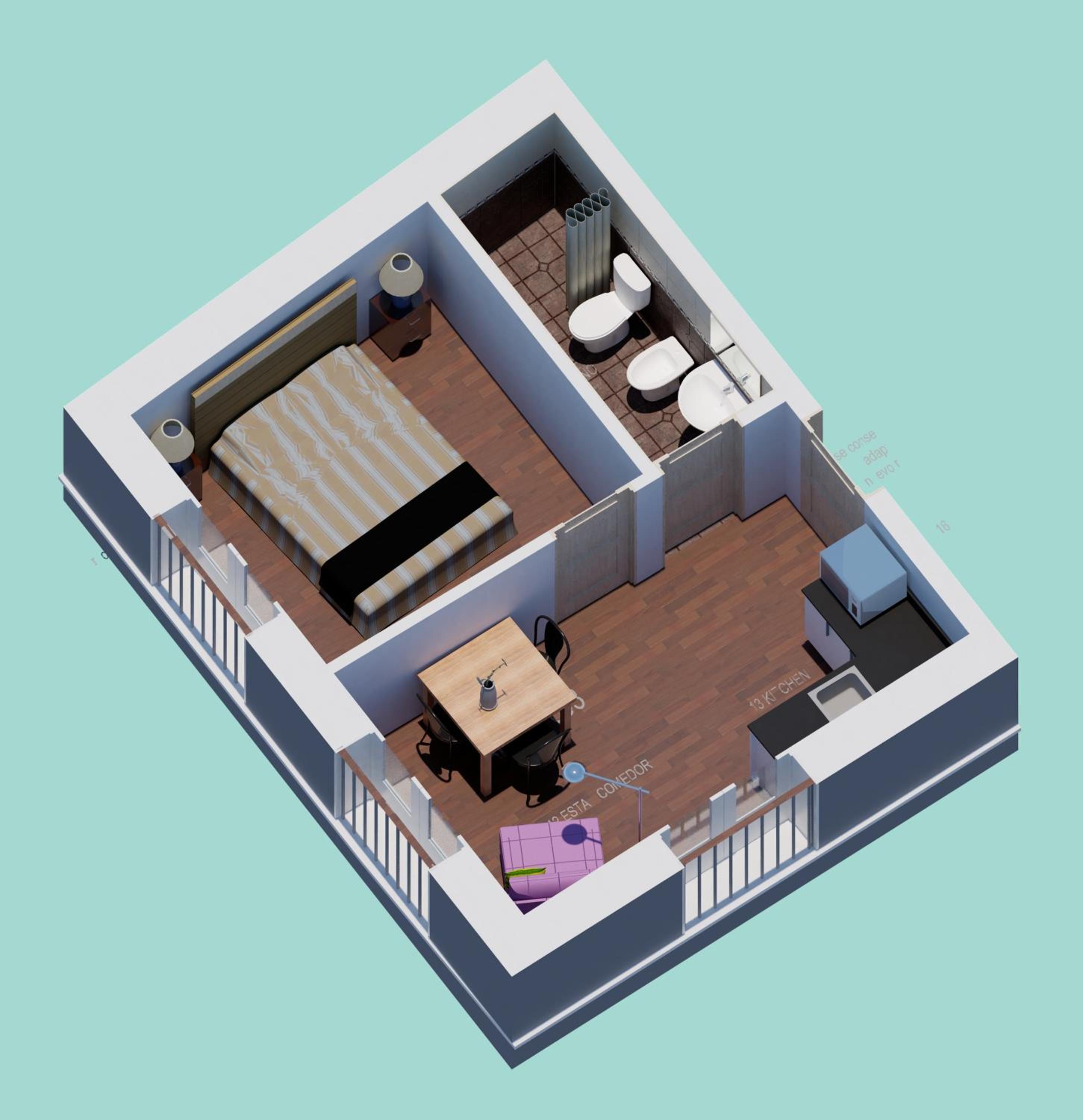 One-Bedroom Apartment photo 3