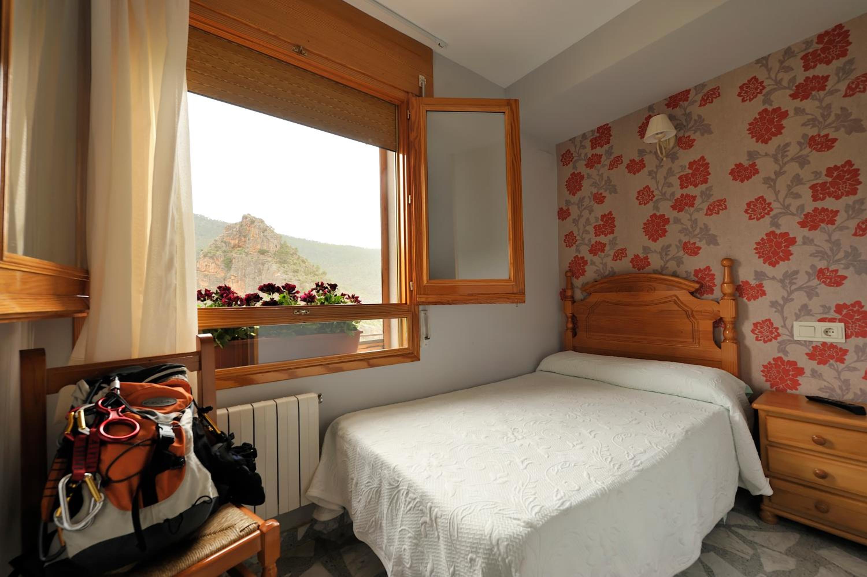 Habitación individual con vista a la montaña