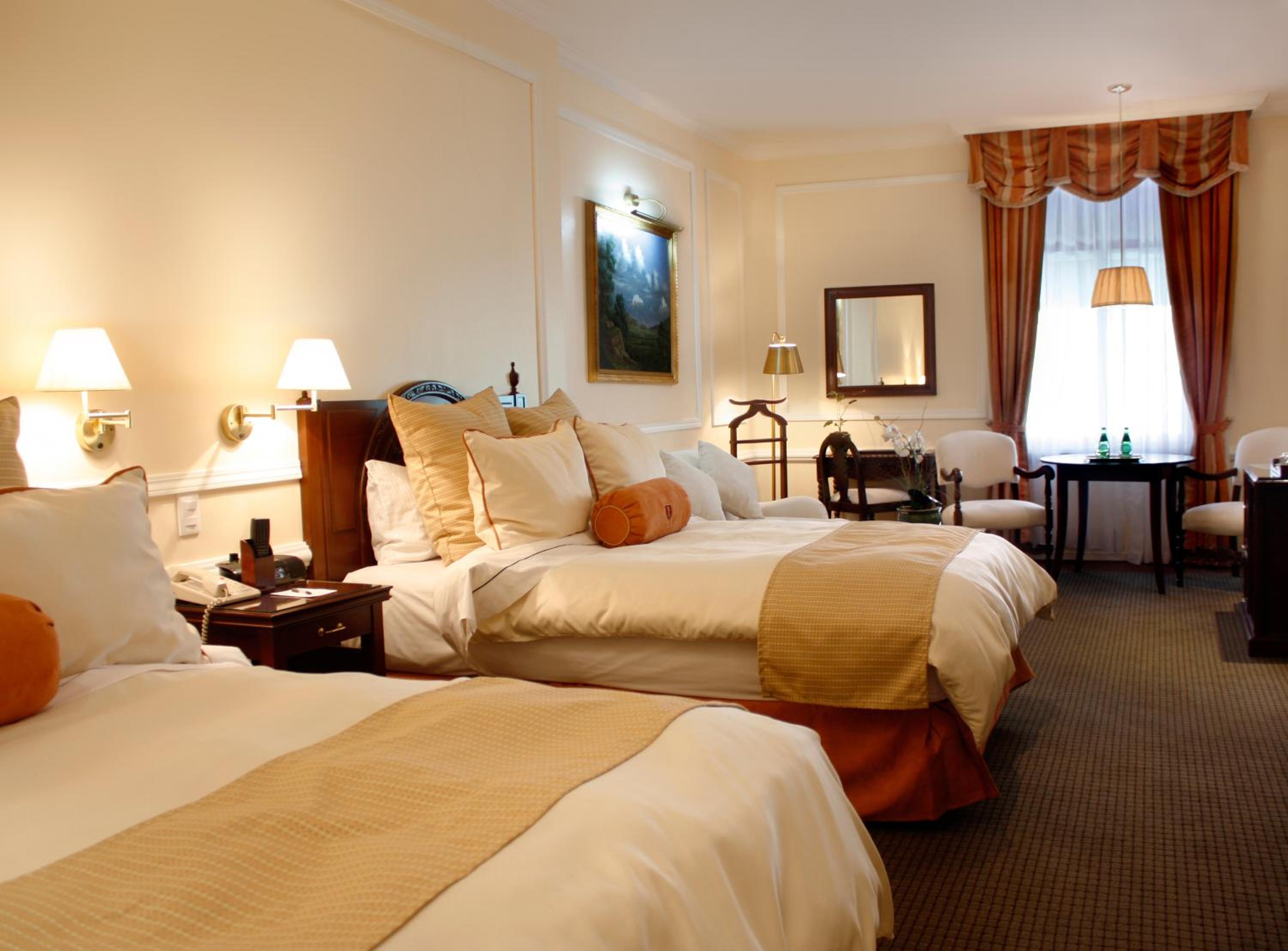 Relax in comfort and style with luxurious bedding.