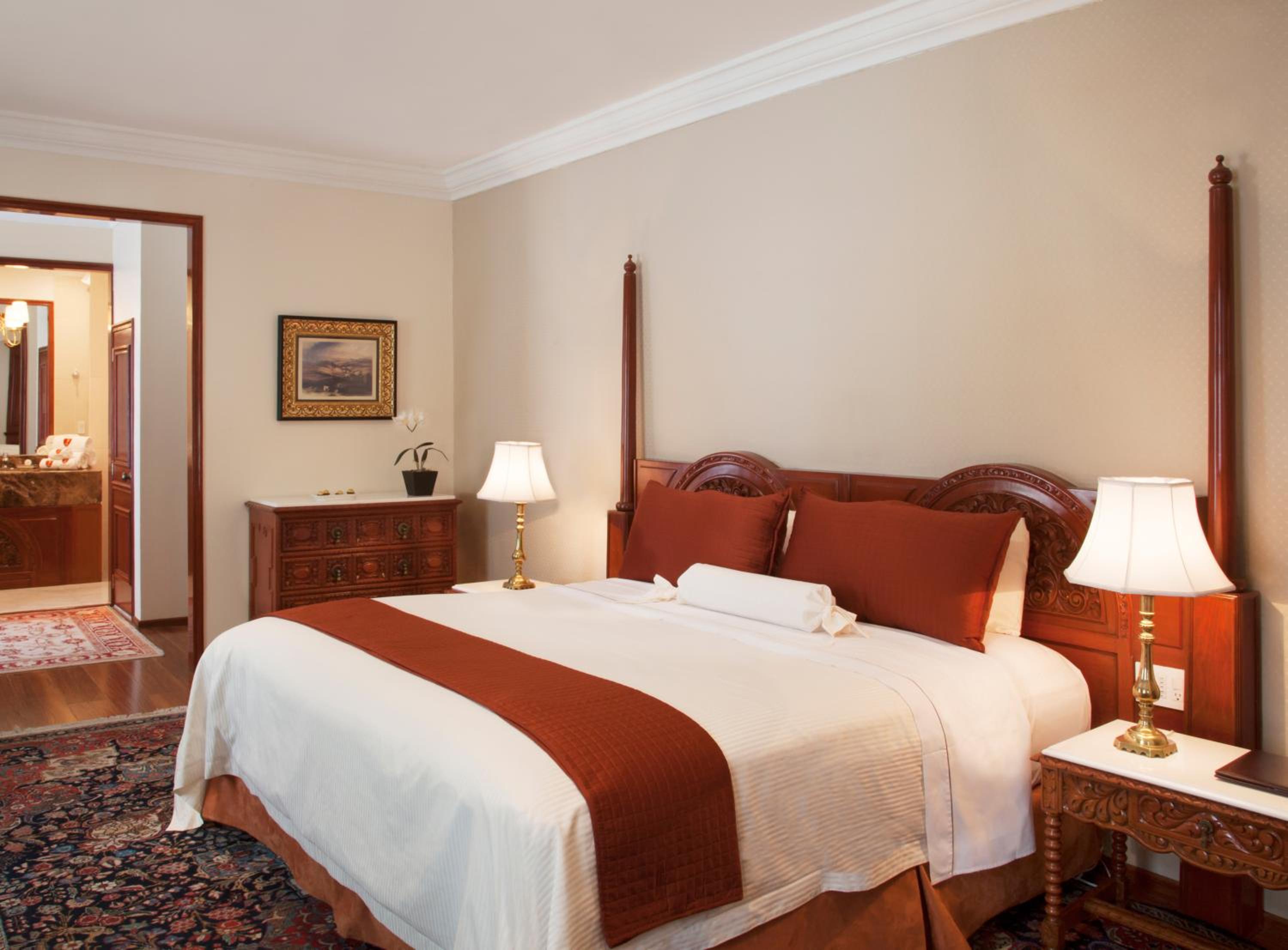 "Relax in luxury with elegant comfort."