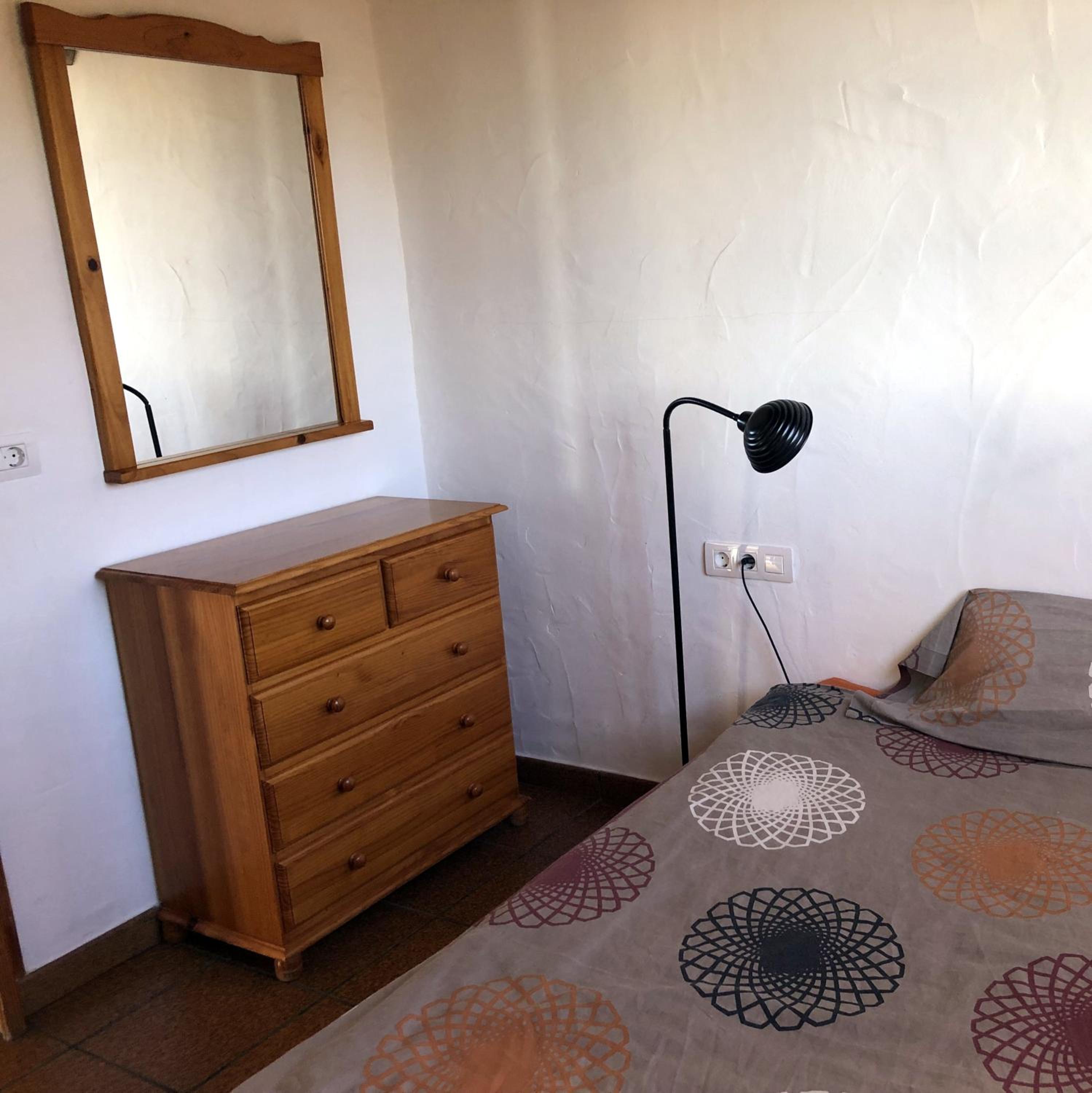 Habitación Individual con Baño y Aseo Compartidos