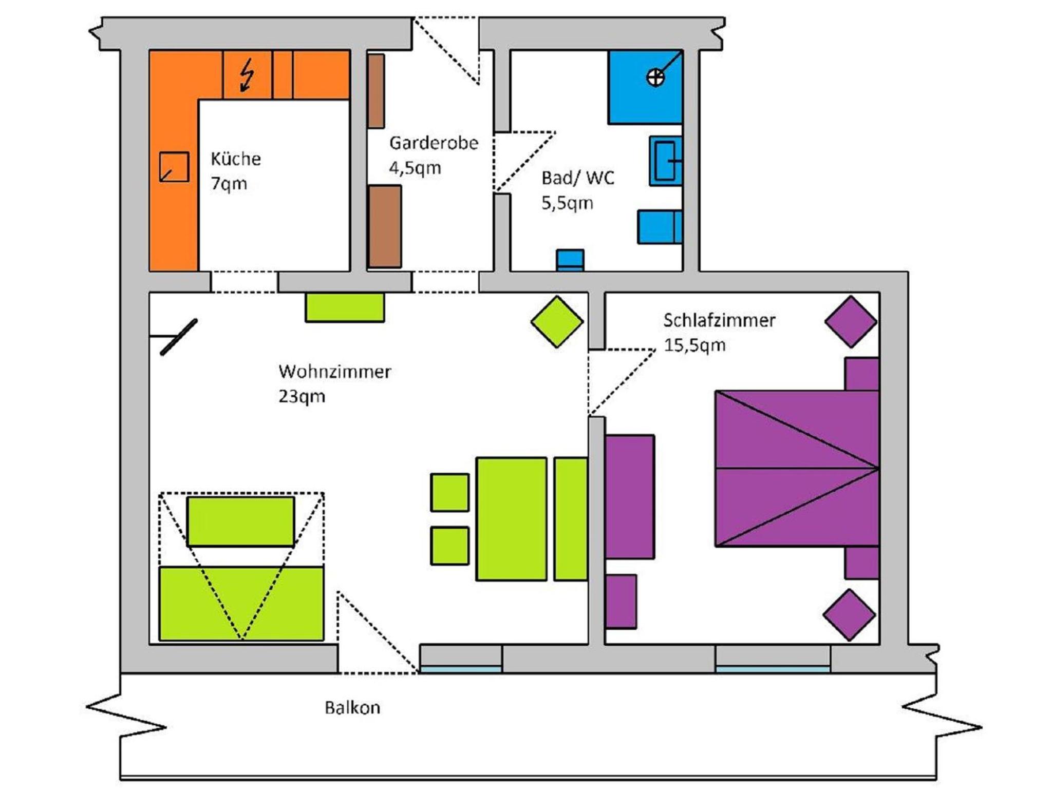 Apartment with Balcony photo 2