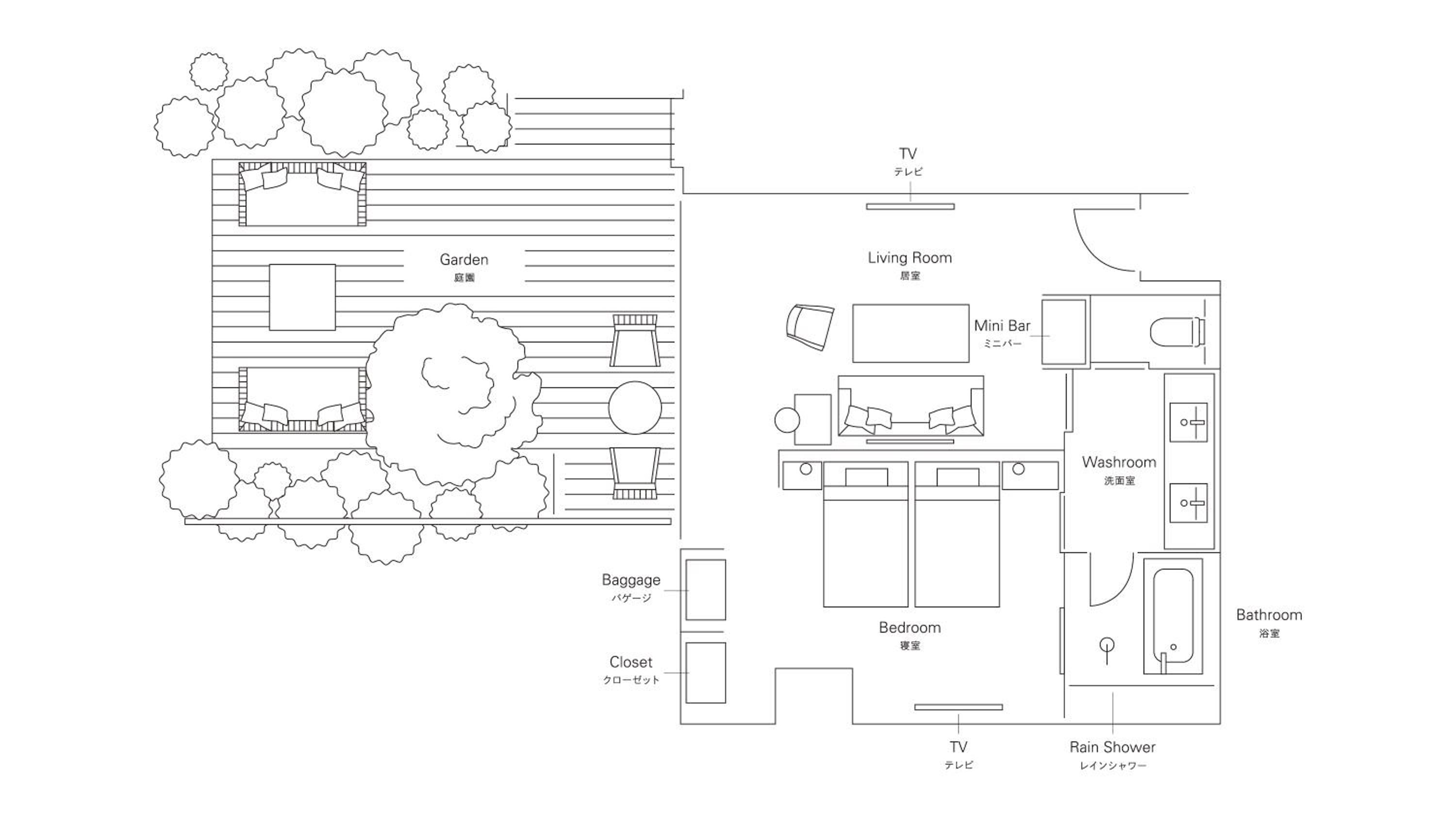 GARDEN SUITE Twin Room - Photo 5