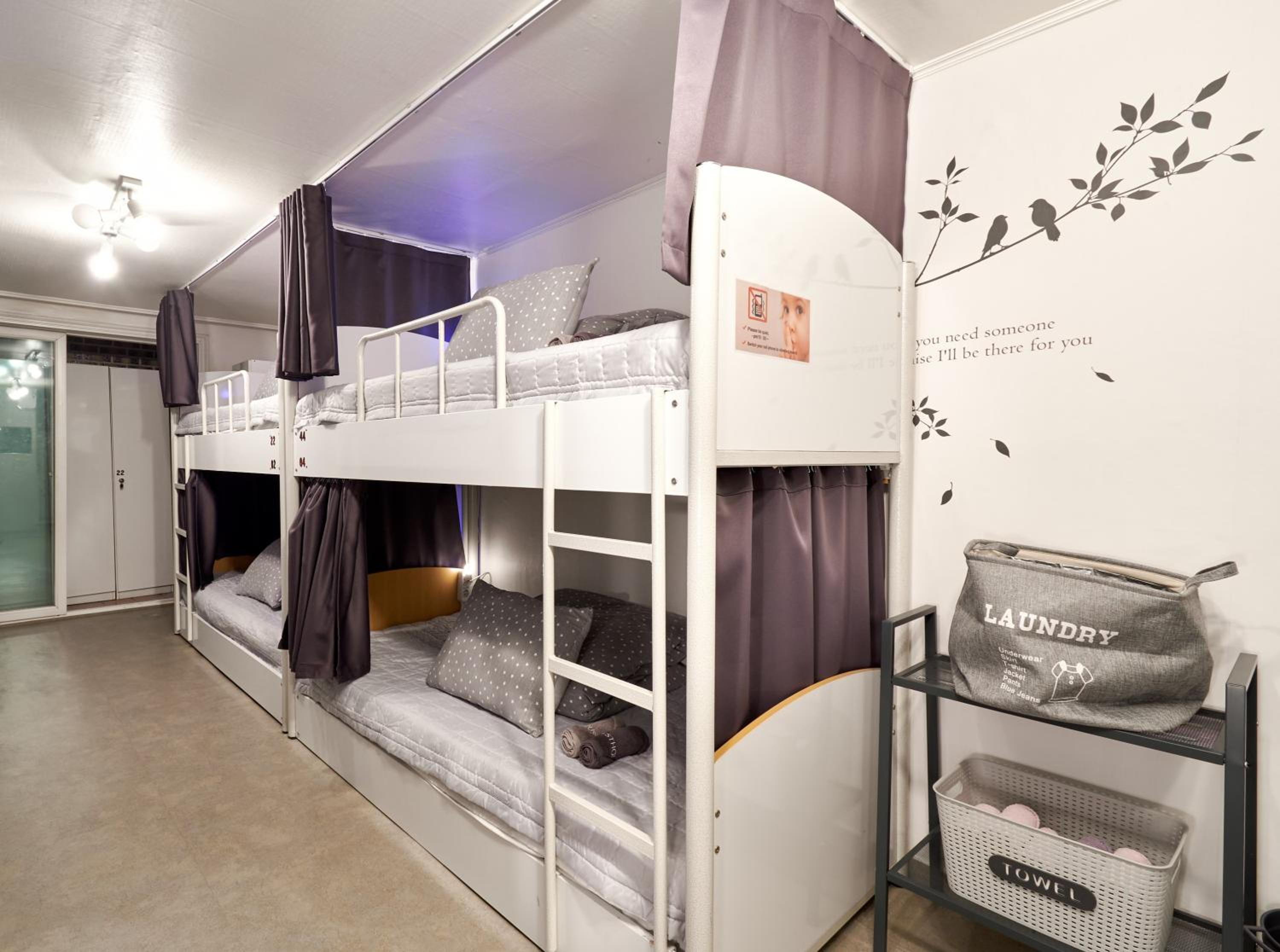 Bed in 8-Bed Female Dormitory Room