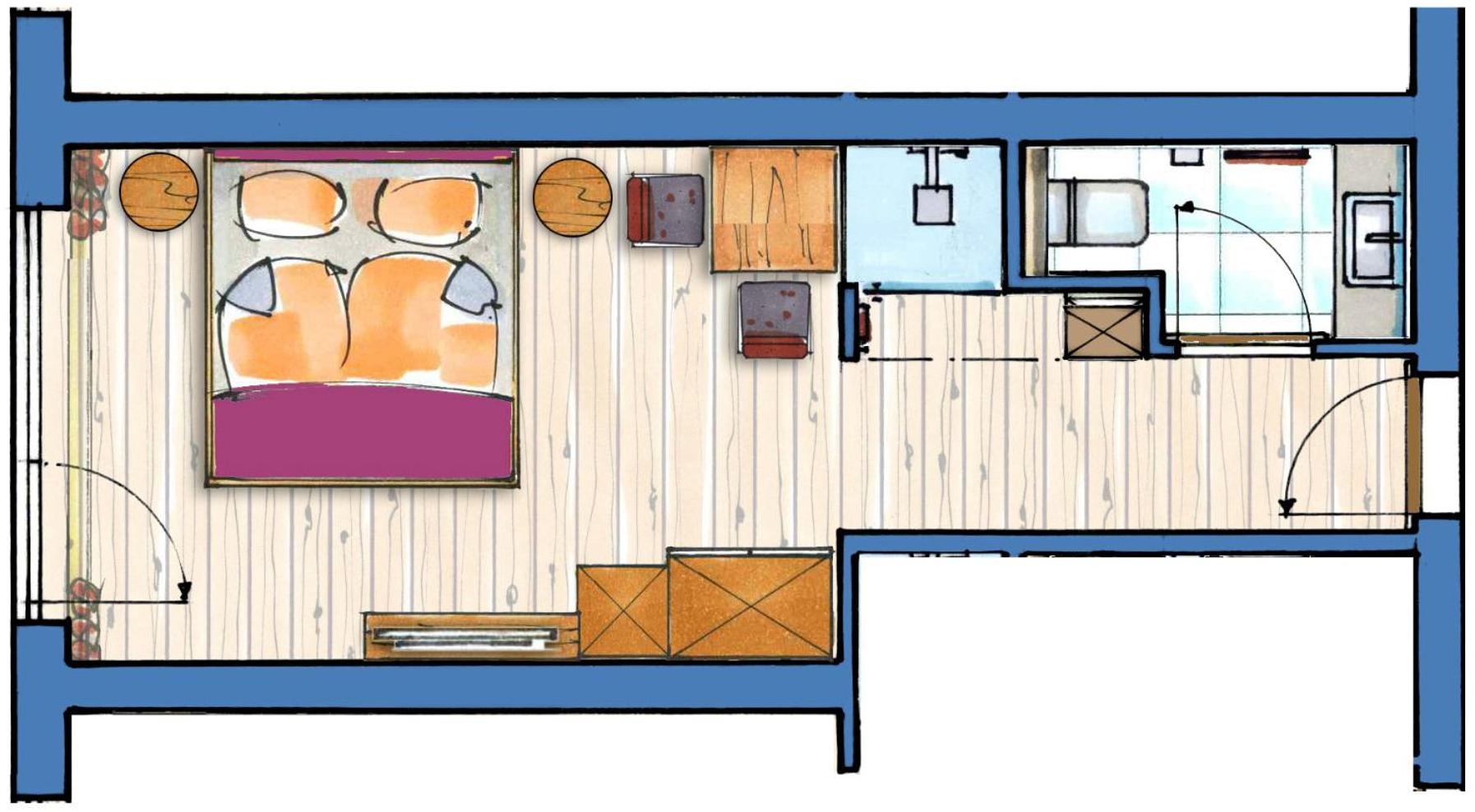 Deluxe Double Room with Balcony photo 3