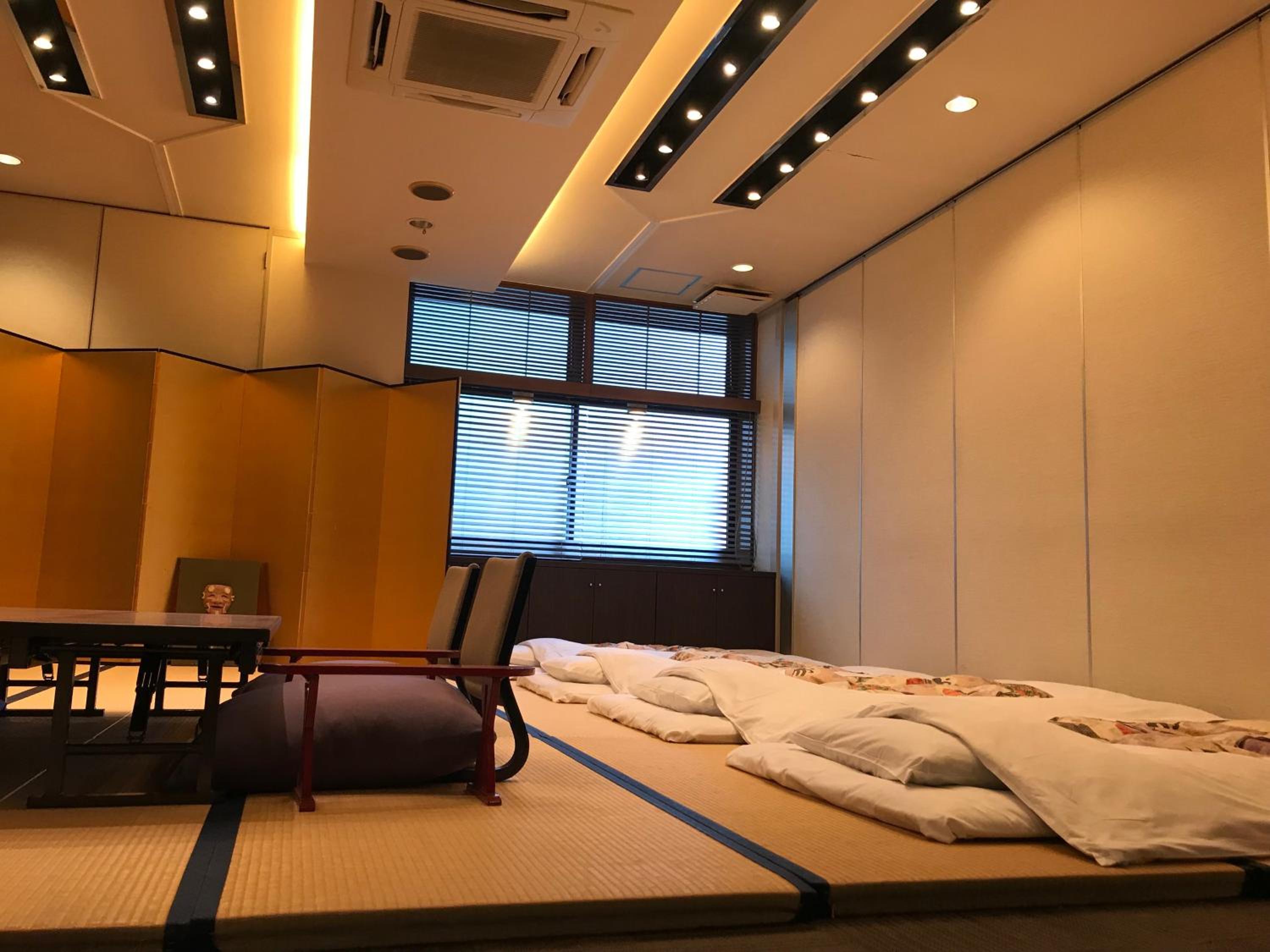Japanese-Style Family Room with Shared Bathroom