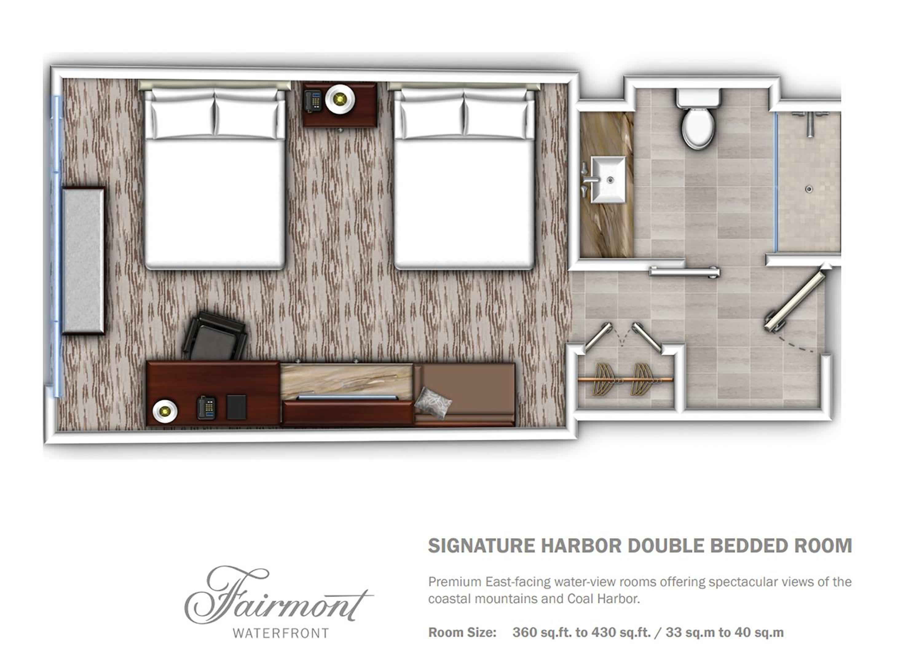 Signature Harbor View Room with Two Double Beds thumbnail 5