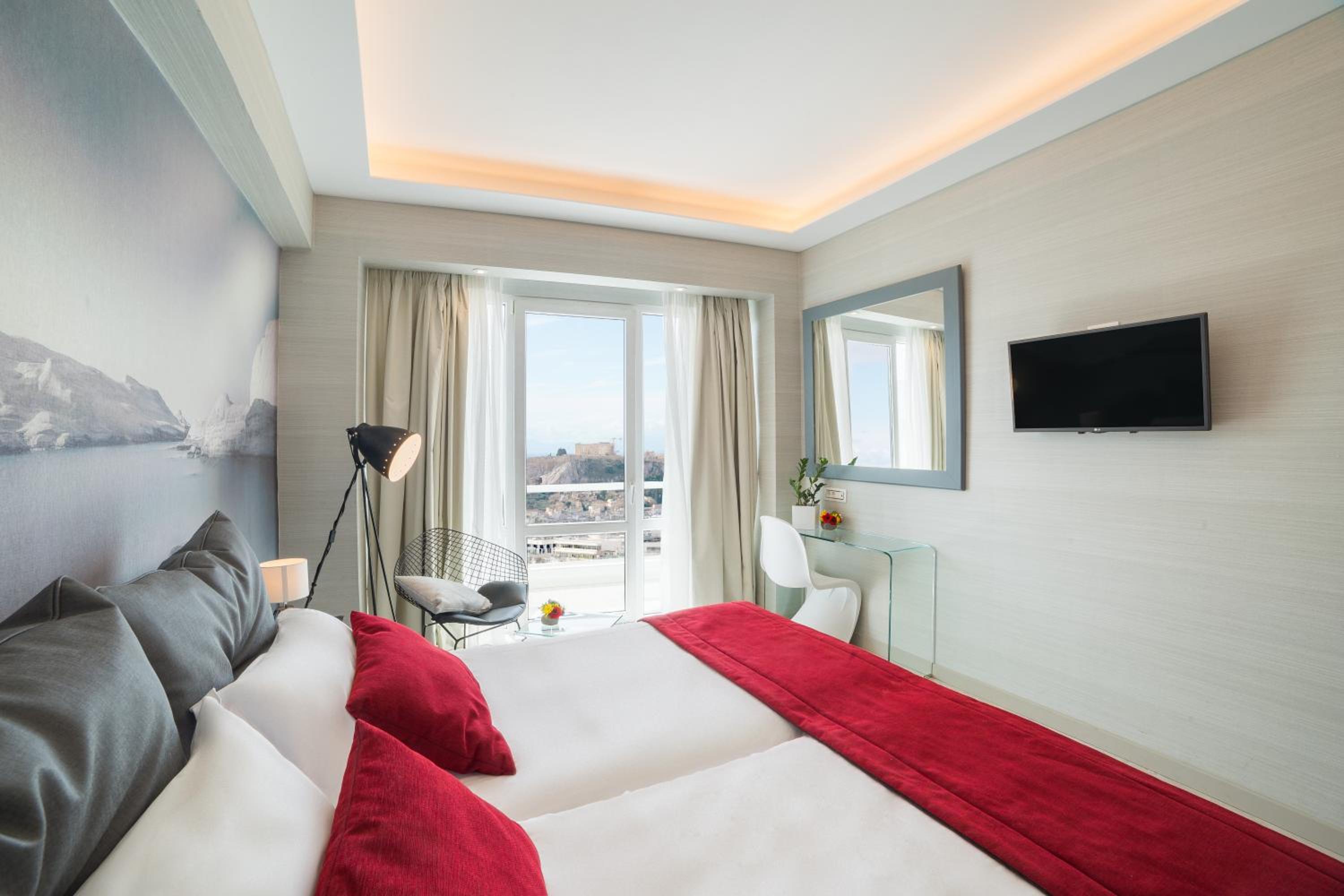 Premium Room with Private Balcony & Panoramic Acropolis View photo 1