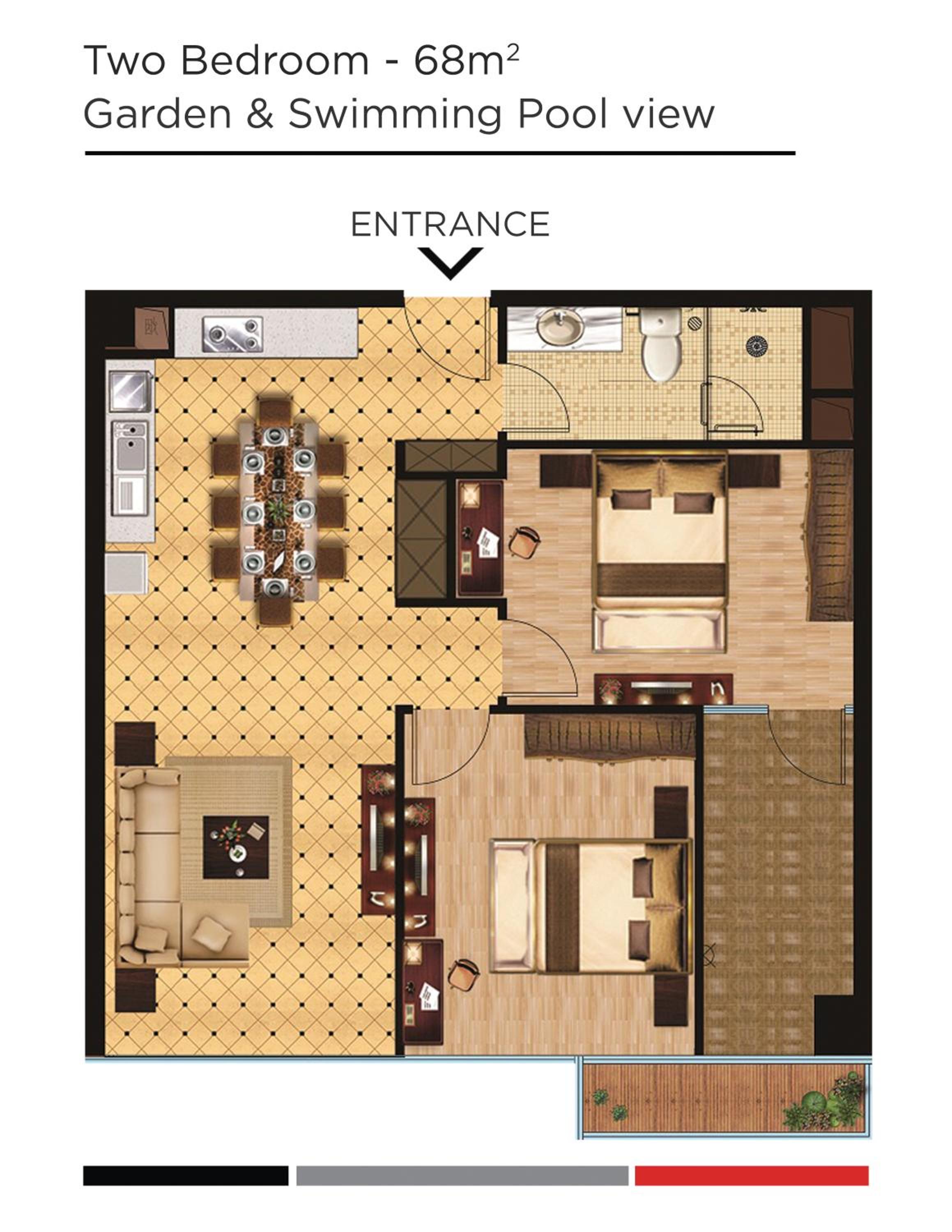 Two Bedroom with Pool View - Photo 8