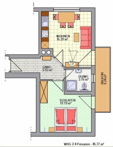 Apartment with Balcony photo 3