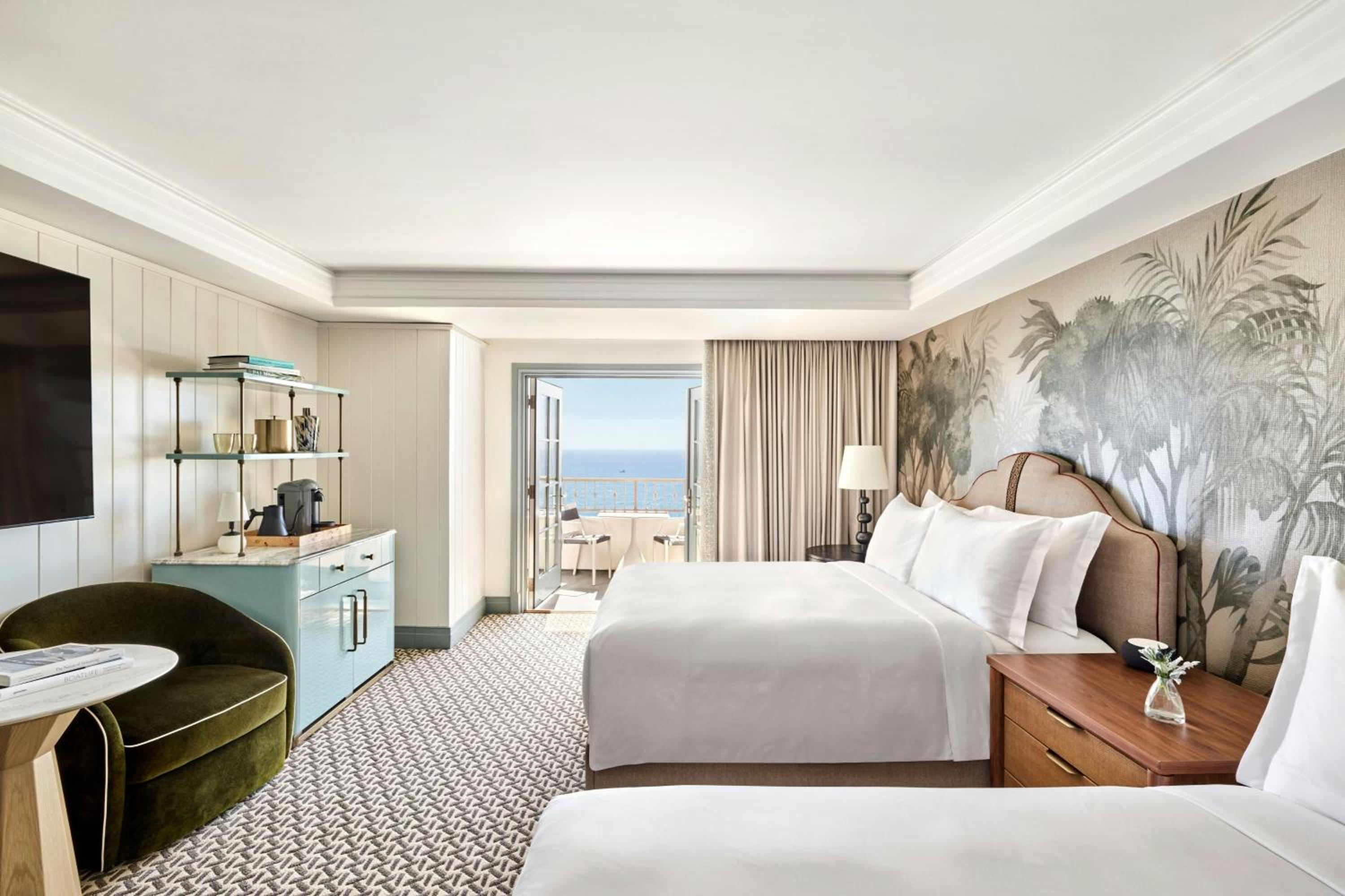 Queen Room with Two Queen Beds, Ocean View and Patio