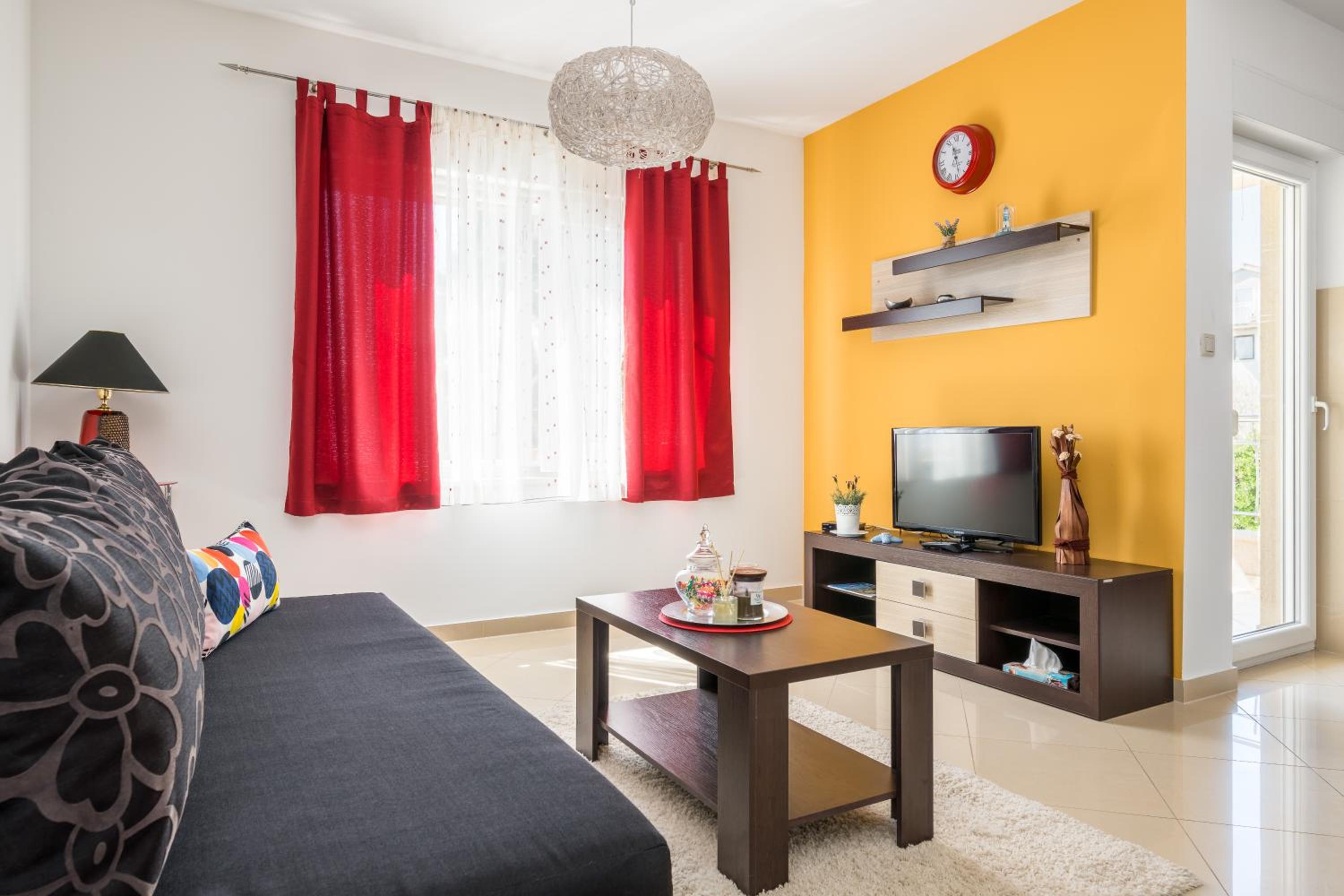 One-Bedroom Apartment with Balcony and Sea View
