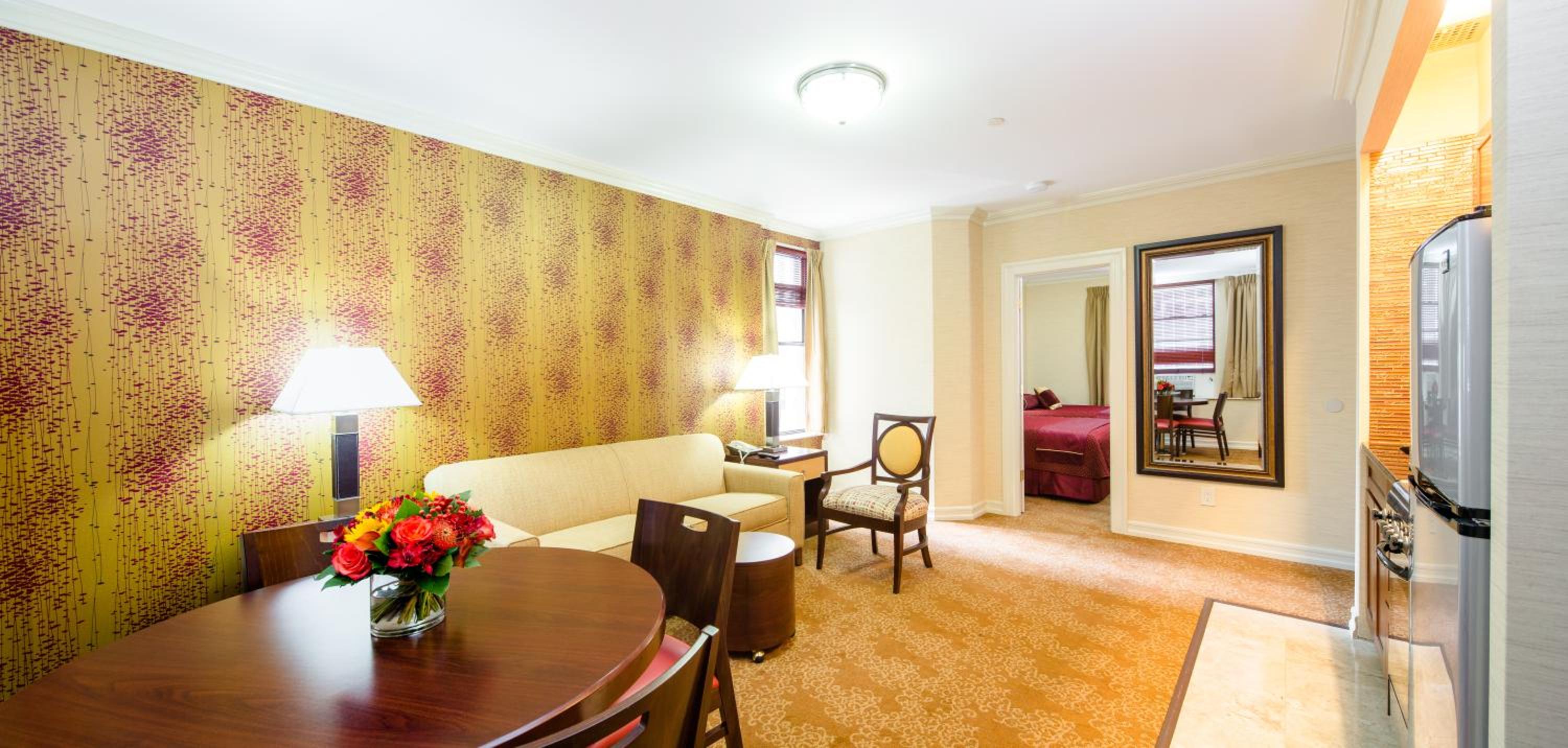 One Bedroom with 2 double beds, plus a sofa bed- Mobility/Hearing Accessible photo 1