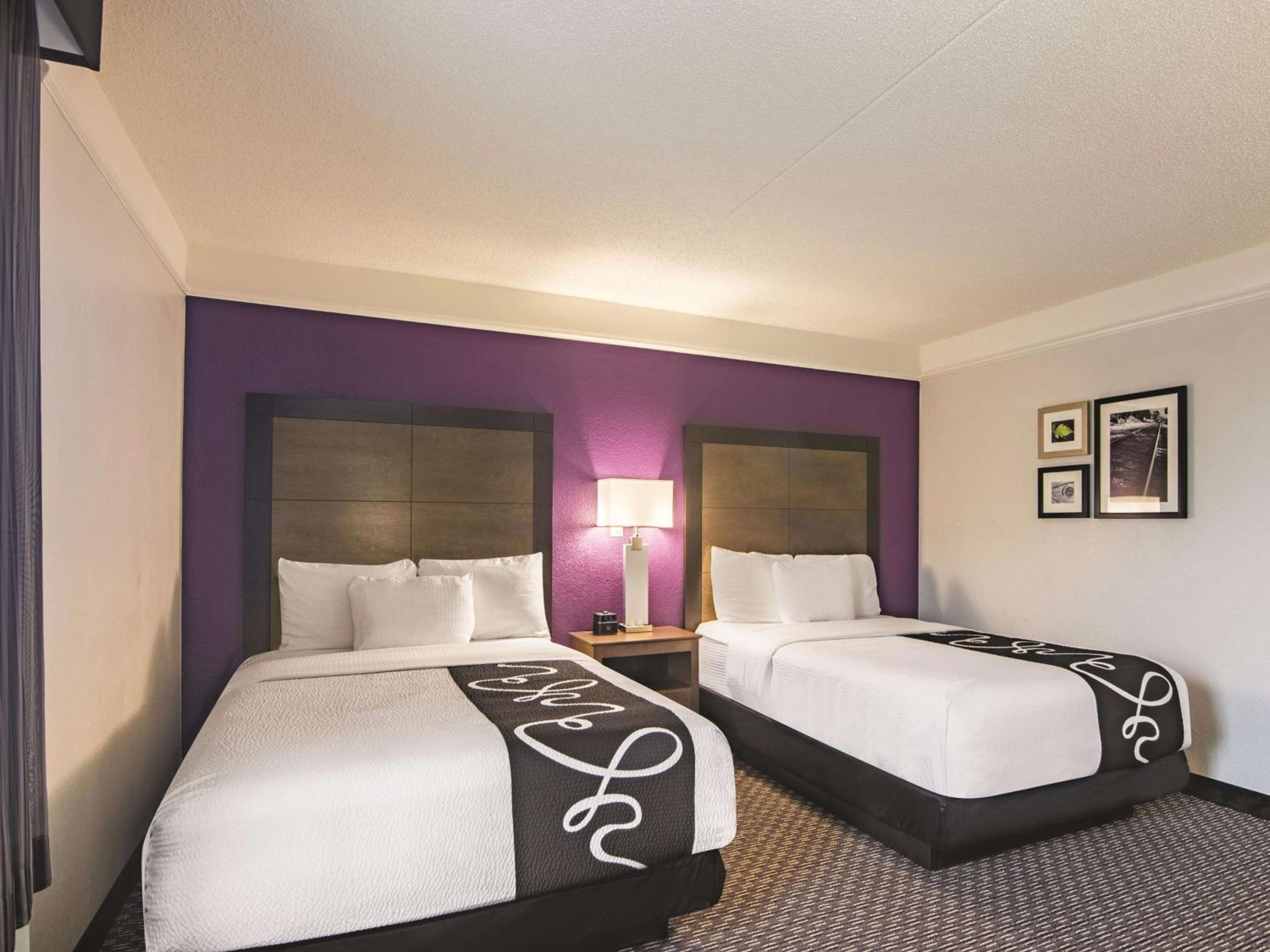 Double Room with Two Double Beds and Courtyard View - Mobility and Hearing Impaired Access/Non-Smoking