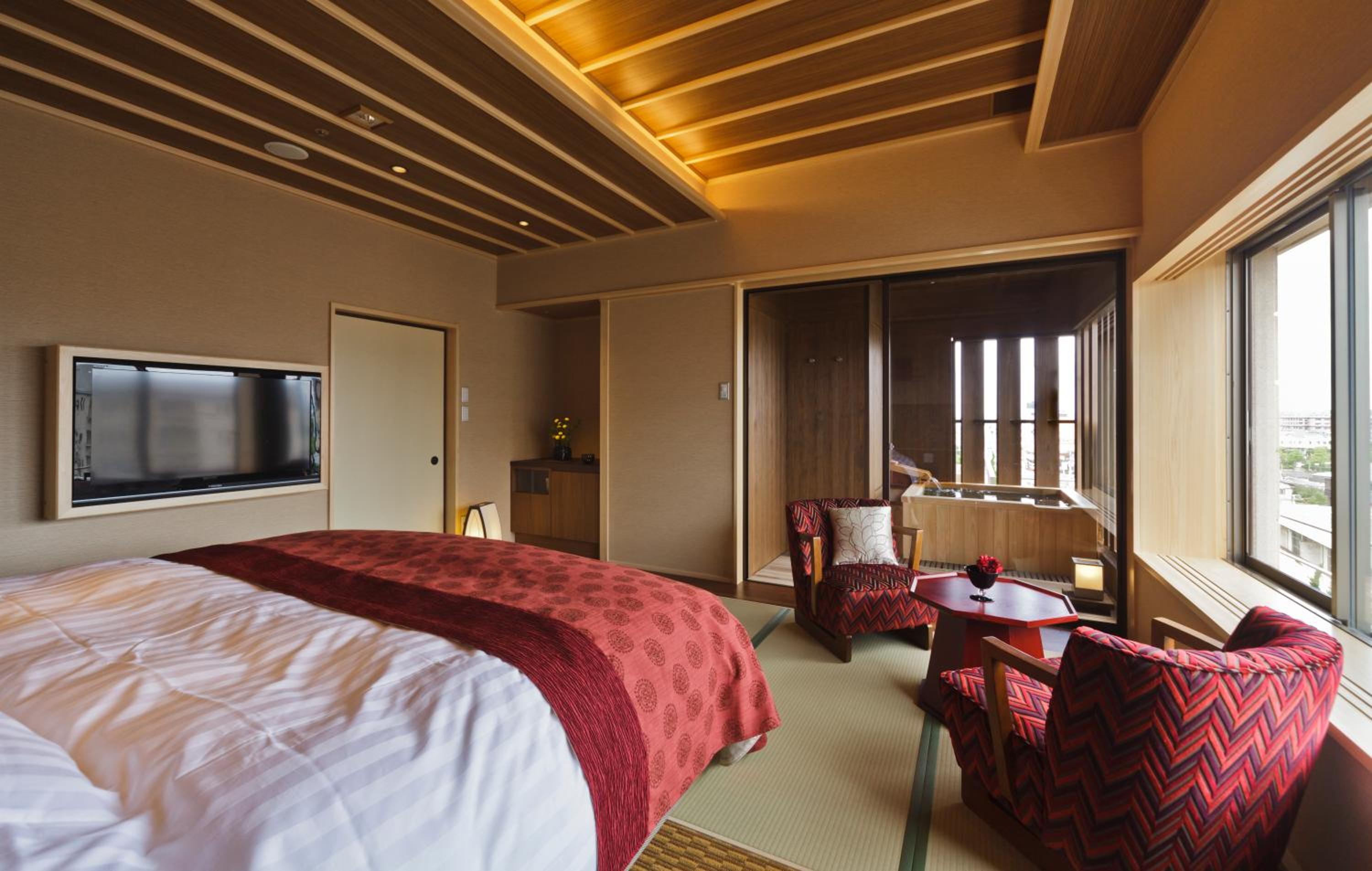 Deluxe Double Room with Open-Air Bath Only children 7 and up are allowed photo 3