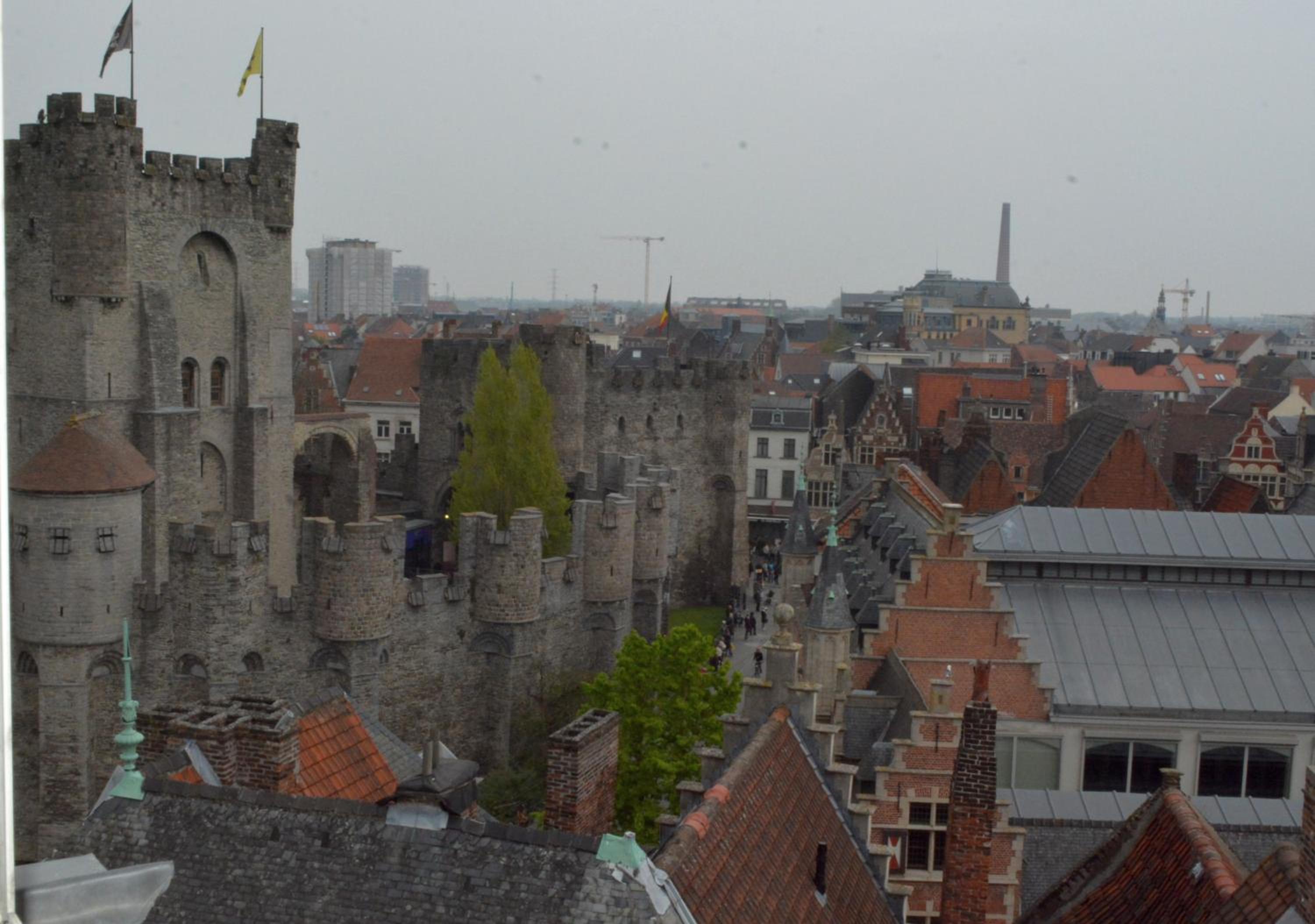 view of a city from the top of a tower
