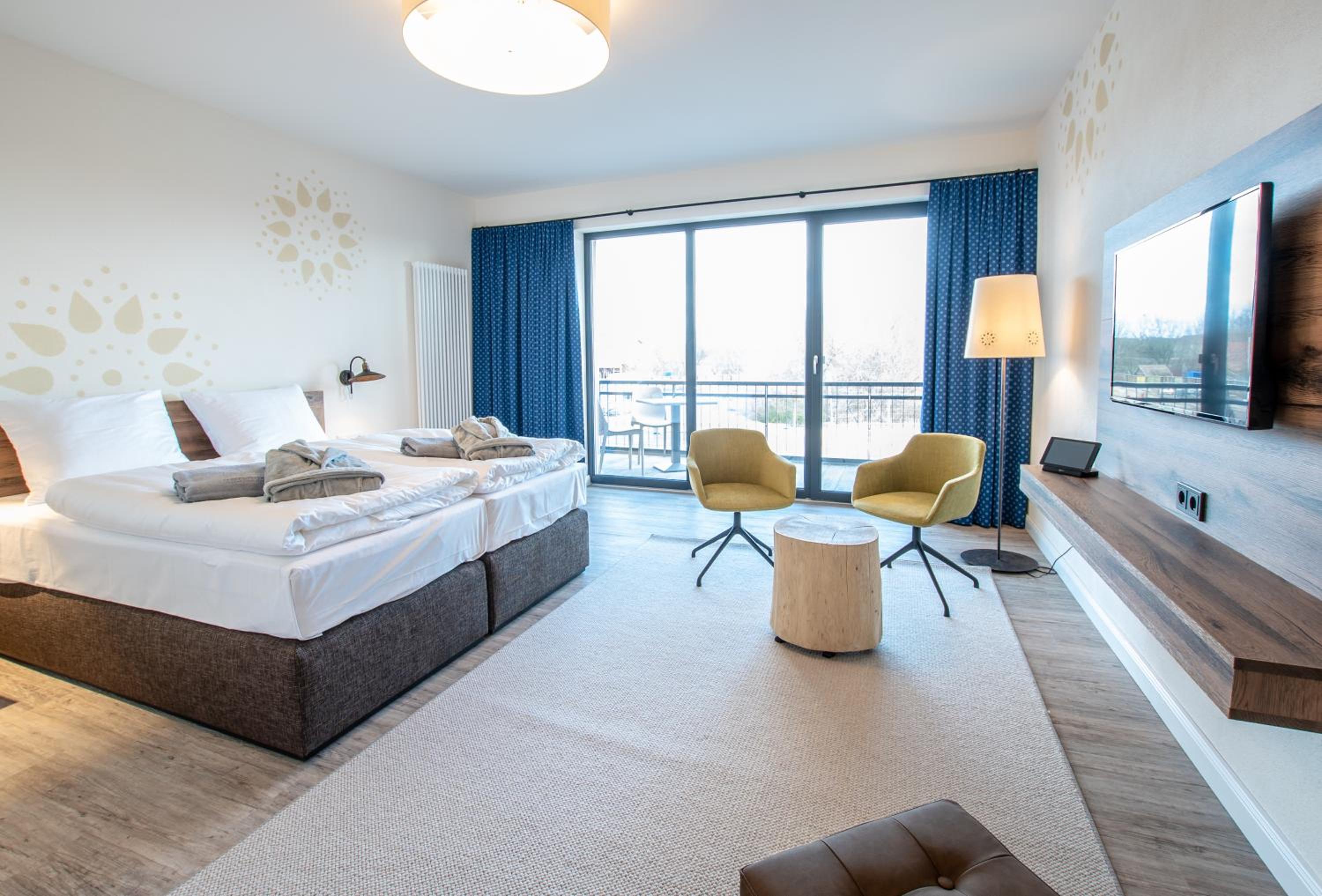 Doppelzimmer mit Balkon/Terrasse (Speicher)