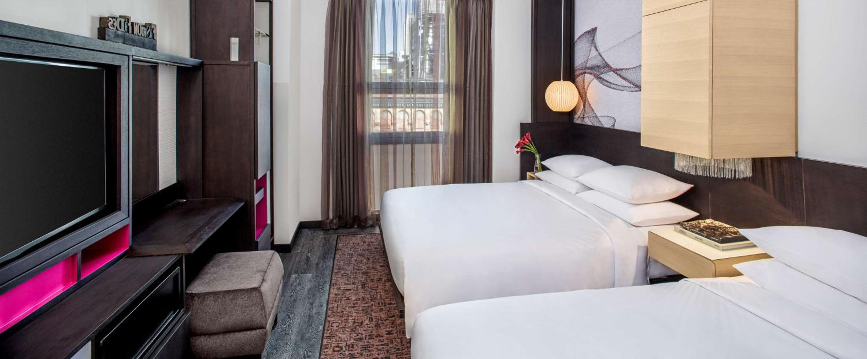 Queen Room with Two Queen Beds and City View