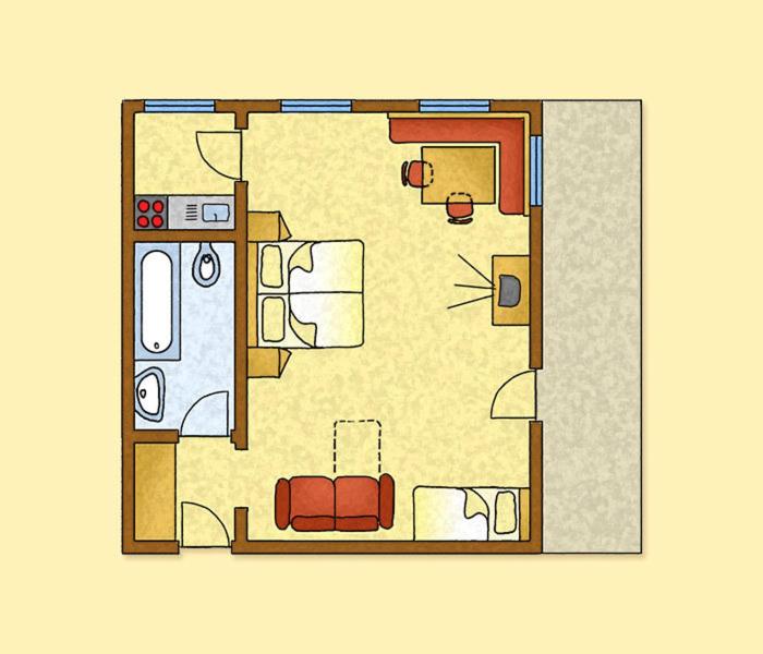 Apartment with Mountain View photo 2