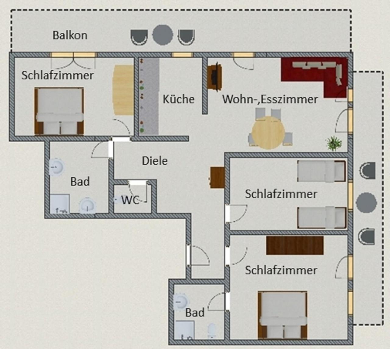 Three-Bedroom Apartment photo 2