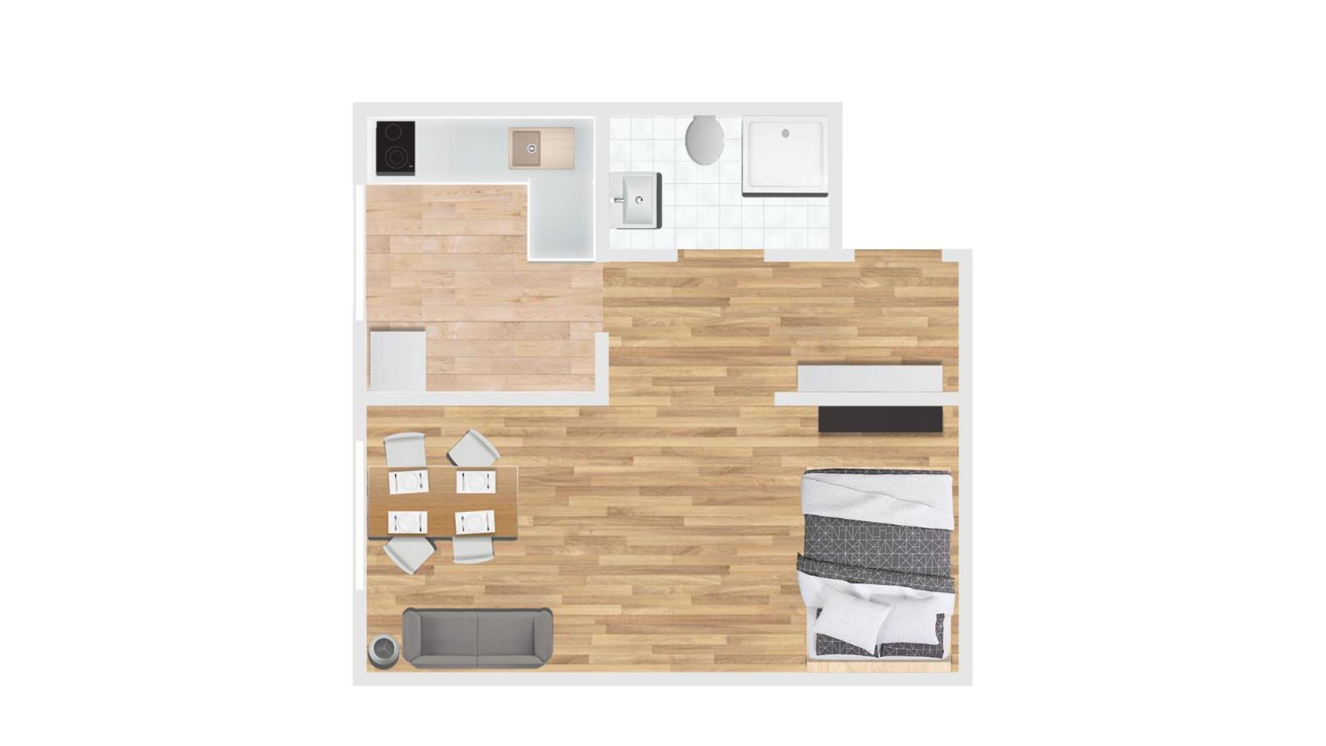 One-Bedroom Apartment photo 3