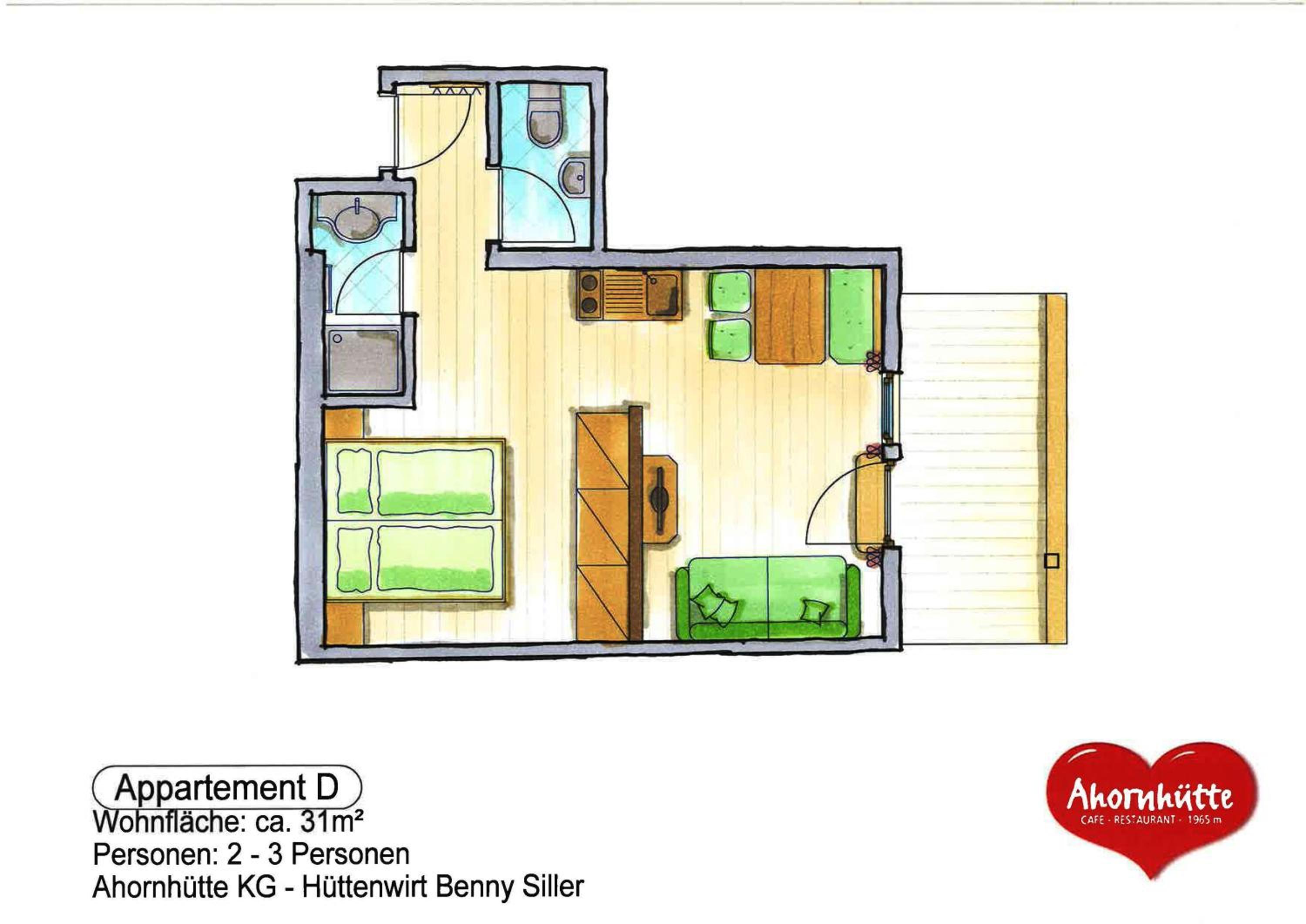 Apartment with Mountain View
