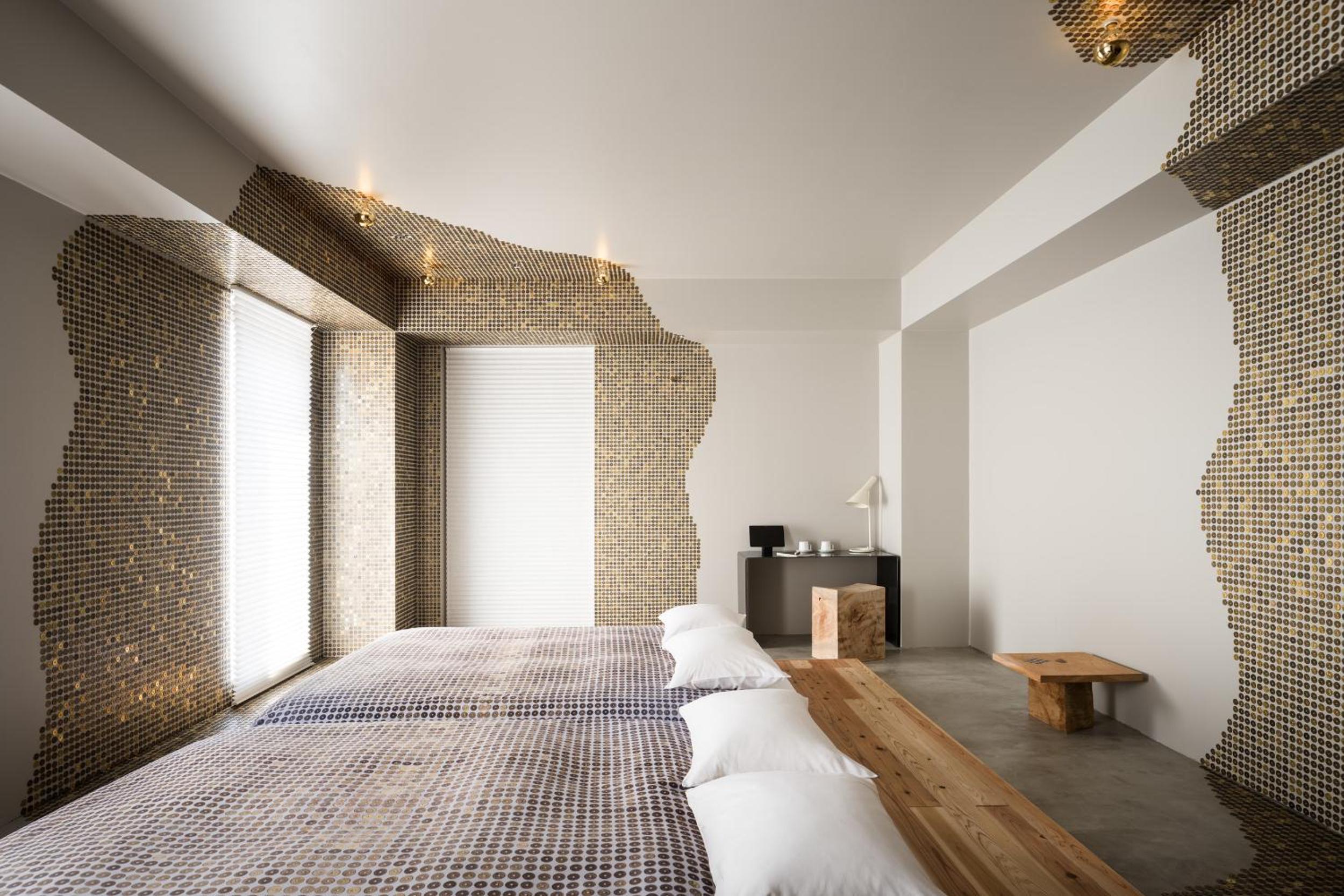 Room built of fortune coins “goen no ma” by Ryuichi Ohira