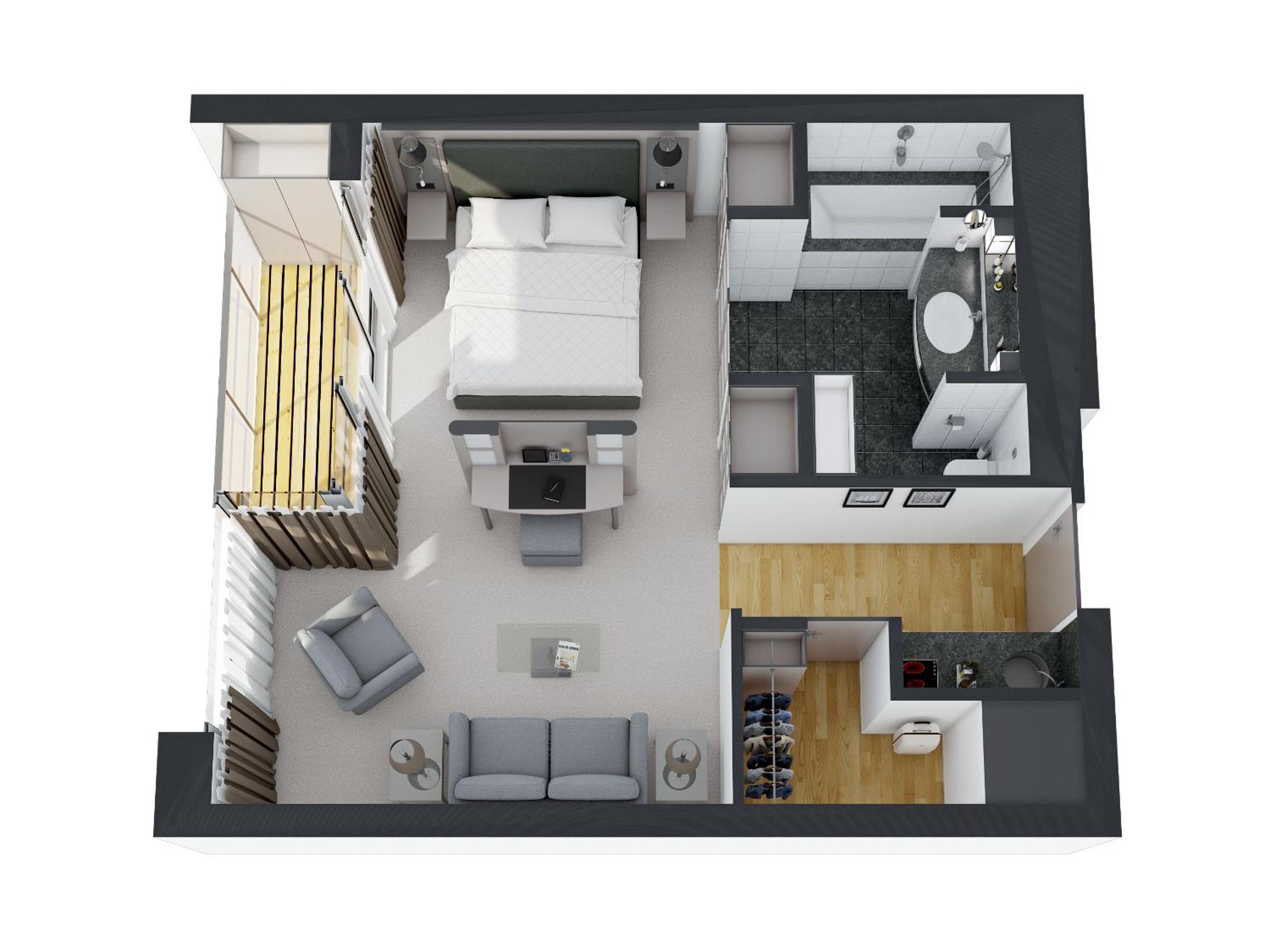 Management-Suite mit Balkon