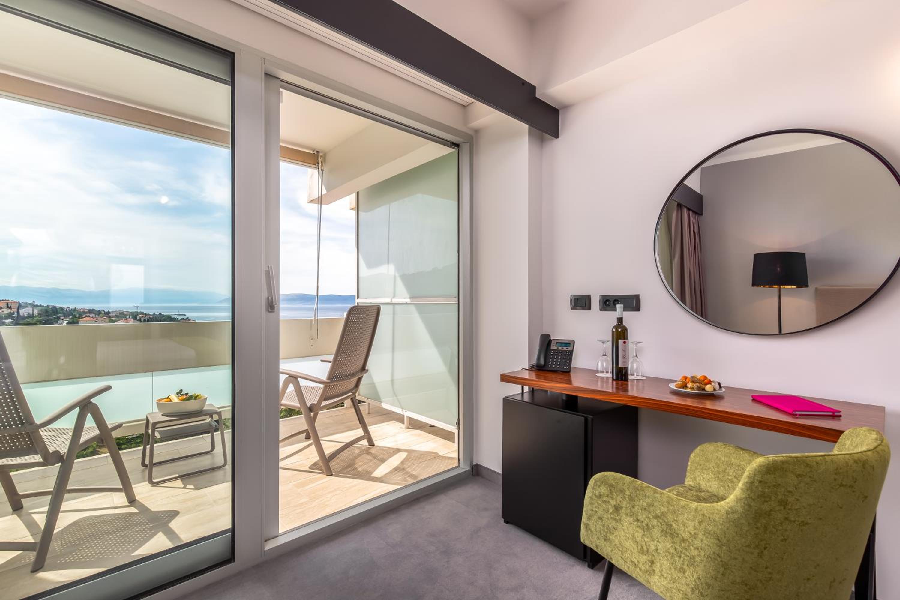 Superior Double Room with 2 Extra pull-out Beds, Sea Side View and Balcony