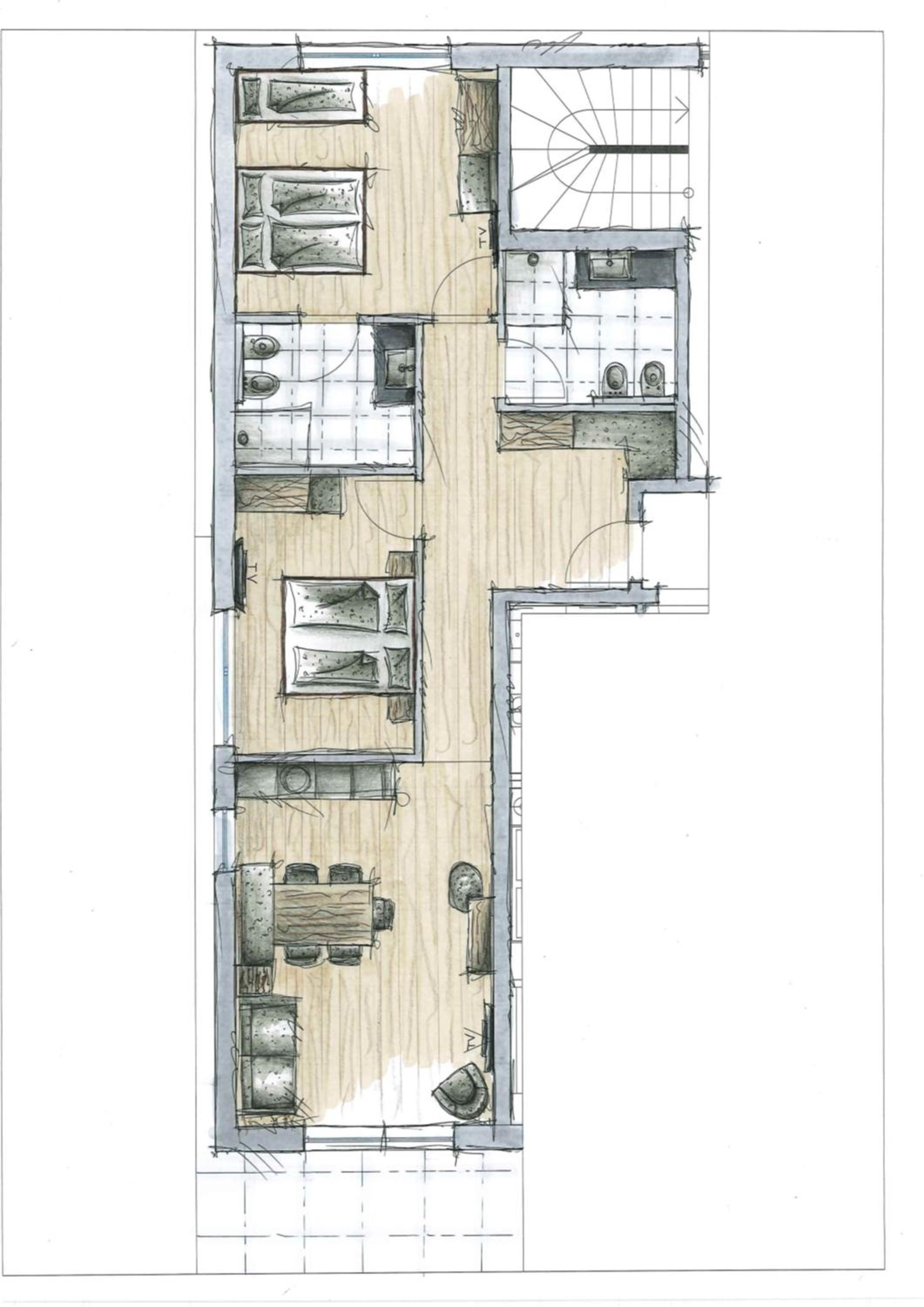 Two-Bedroom Apartment with Balcony